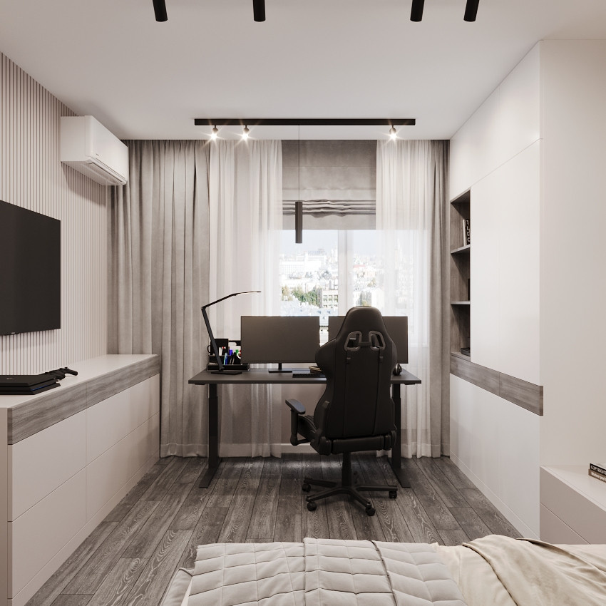 Интерьер квартиры 48 м² в современном стиле