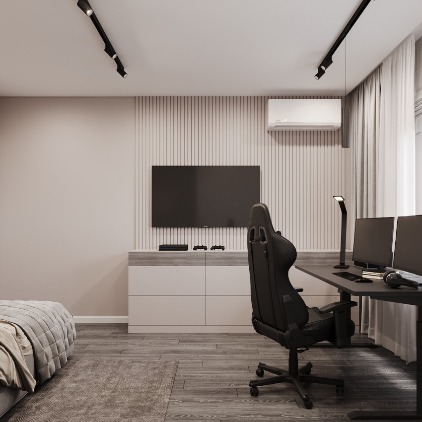 Интерьер квартиры 48 м² в современном стиле