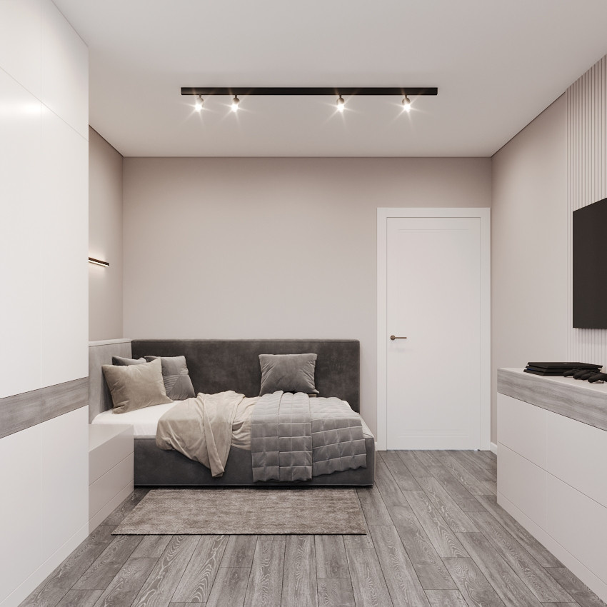 Интерьер квартиры 48 м² в современном стиле