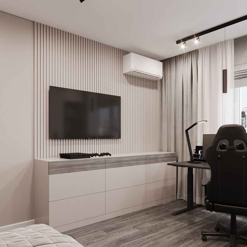 Интерьер квартиры 48 м² в современном стиле