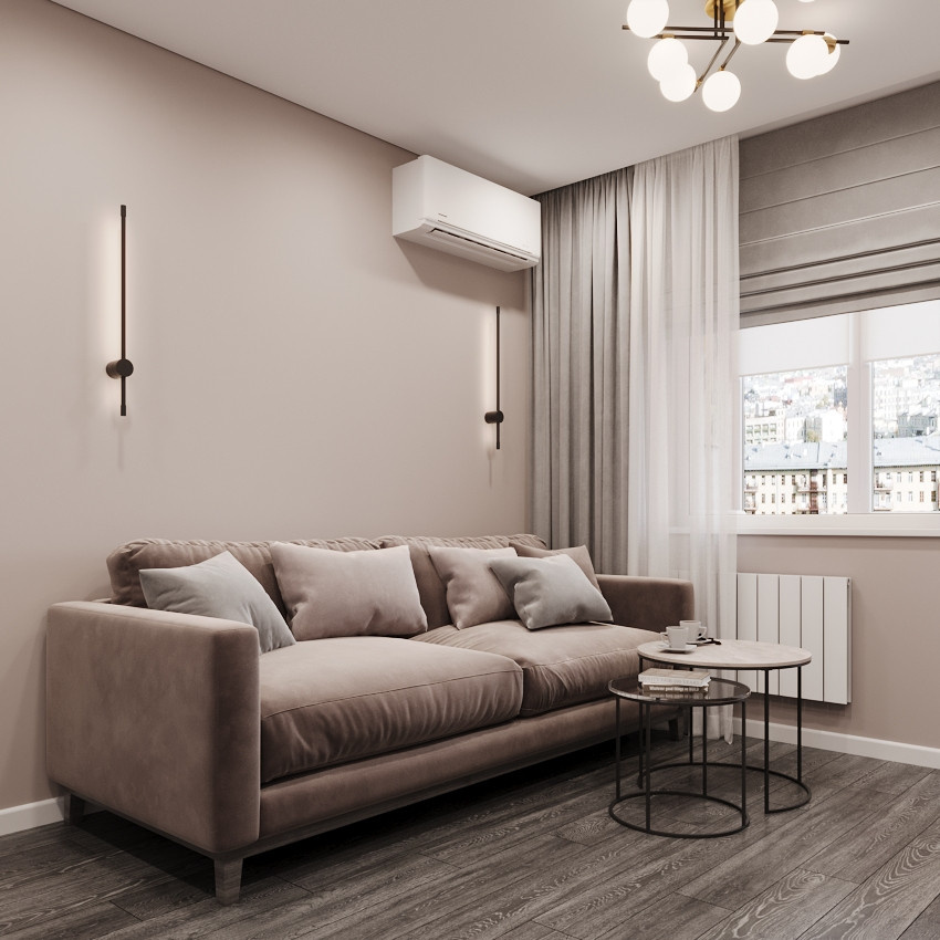 Интерьер квартиры 48 м² в современном стиле
