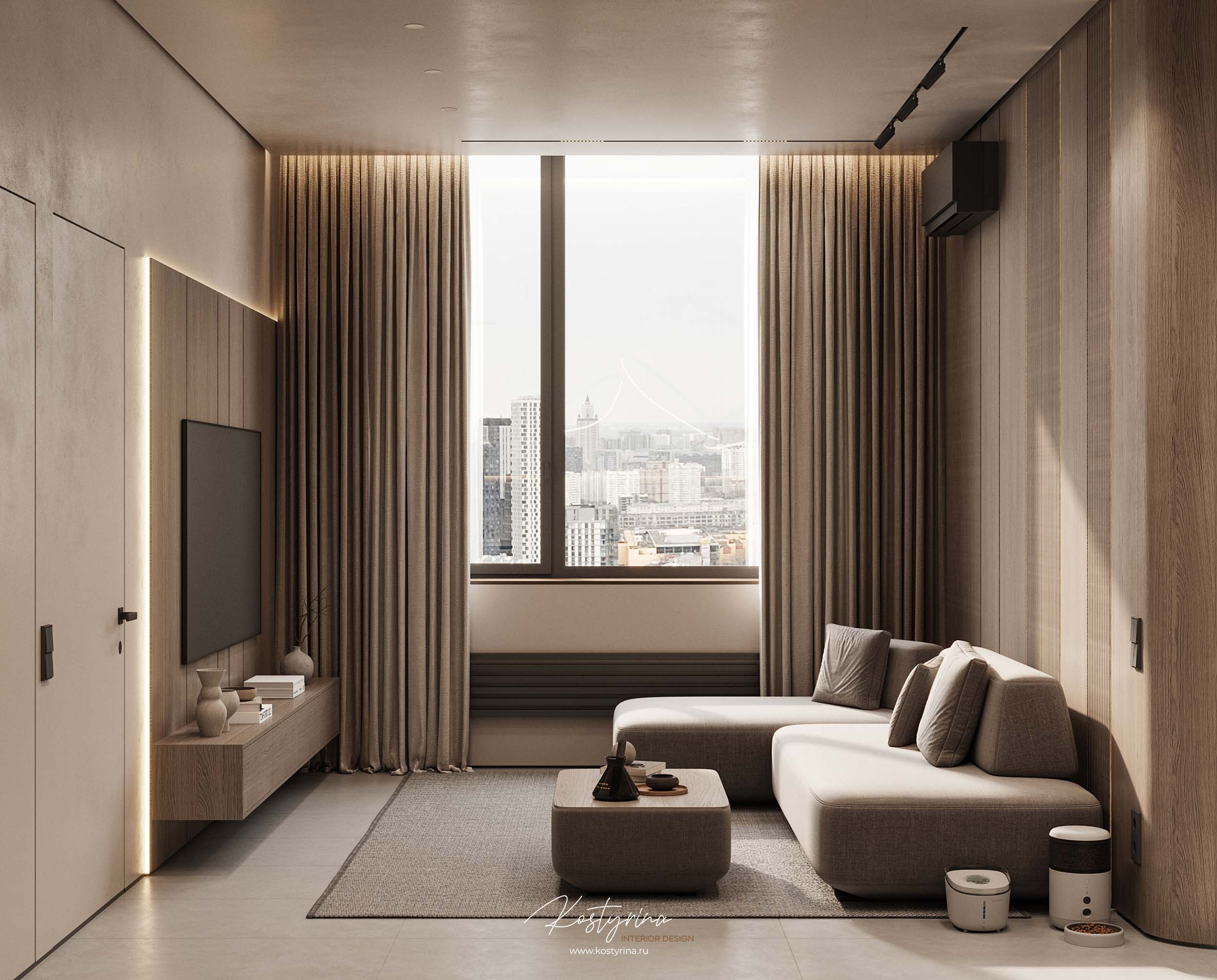 Квартира в современном стиле в ЖК Headliner 125м²