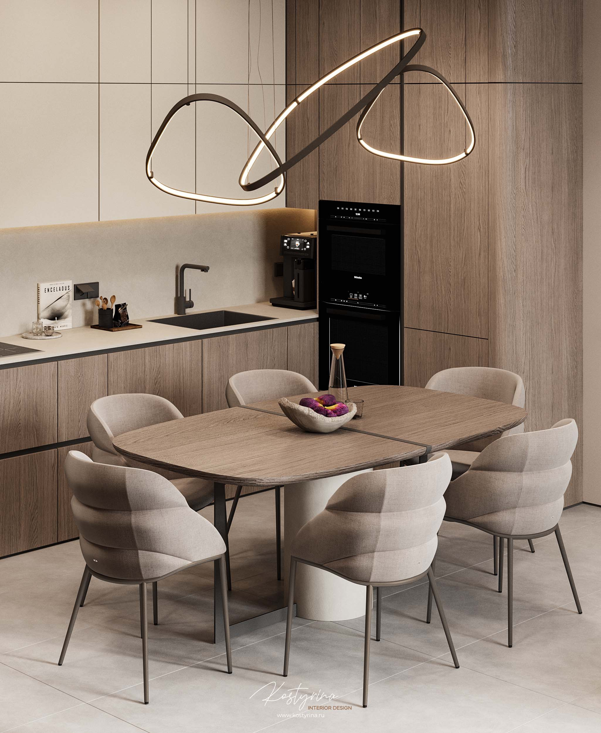 Квартира в современном стиле в ЖК Headliner 125м²