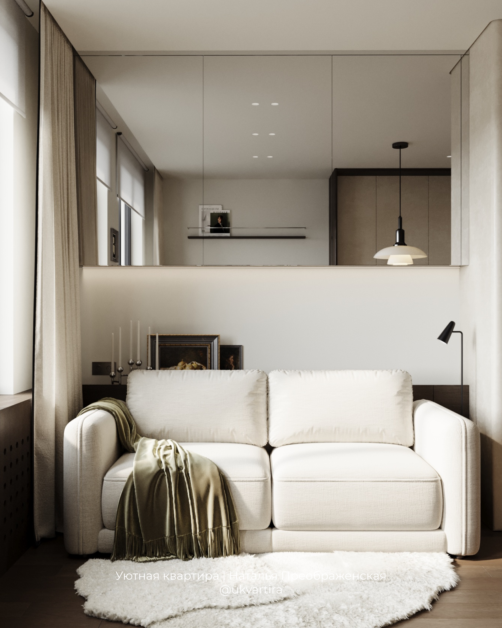 Интерьер в квартире 30 кв.м. для молодого студента