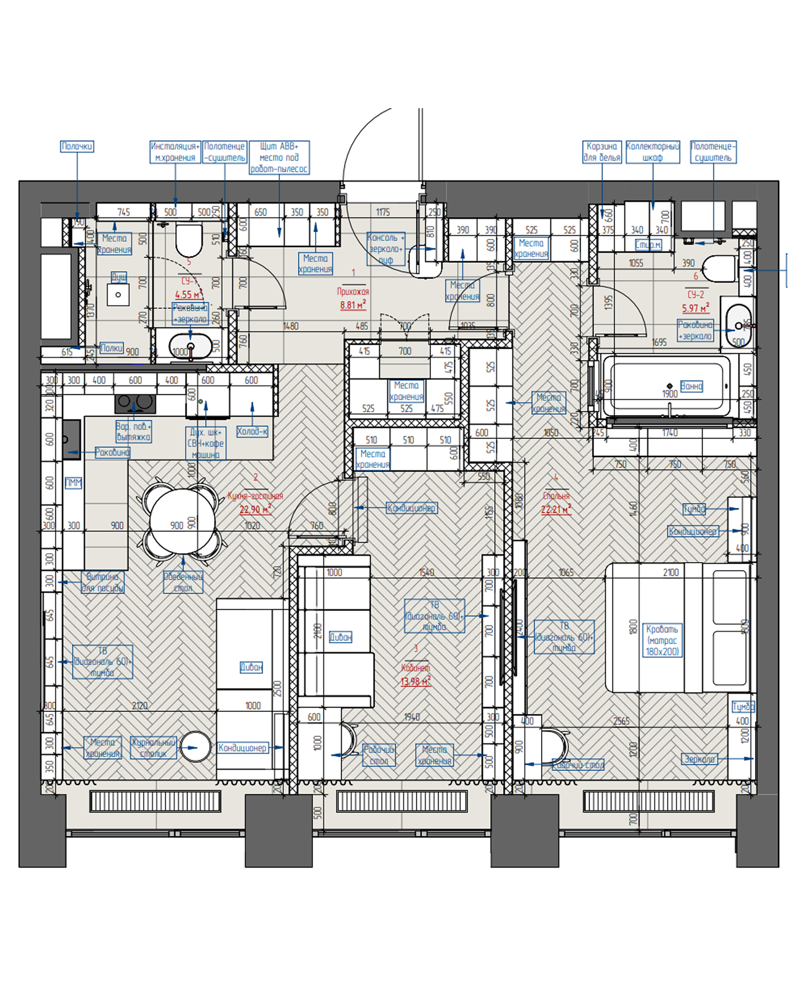 ЖК Will Tower, квартира 78 м²