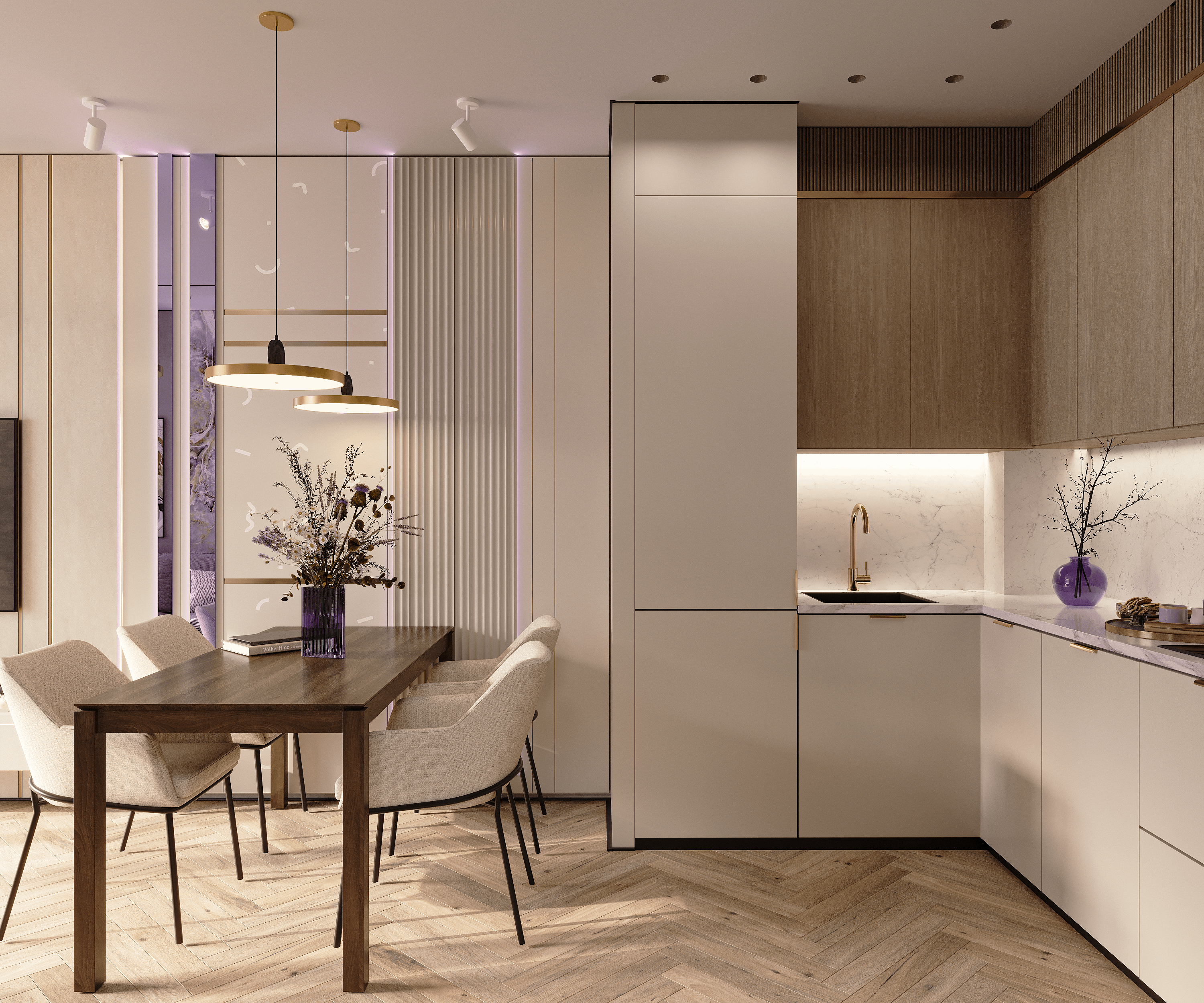 Проект 3хкомнатной квартиры Spring Fever Prpject