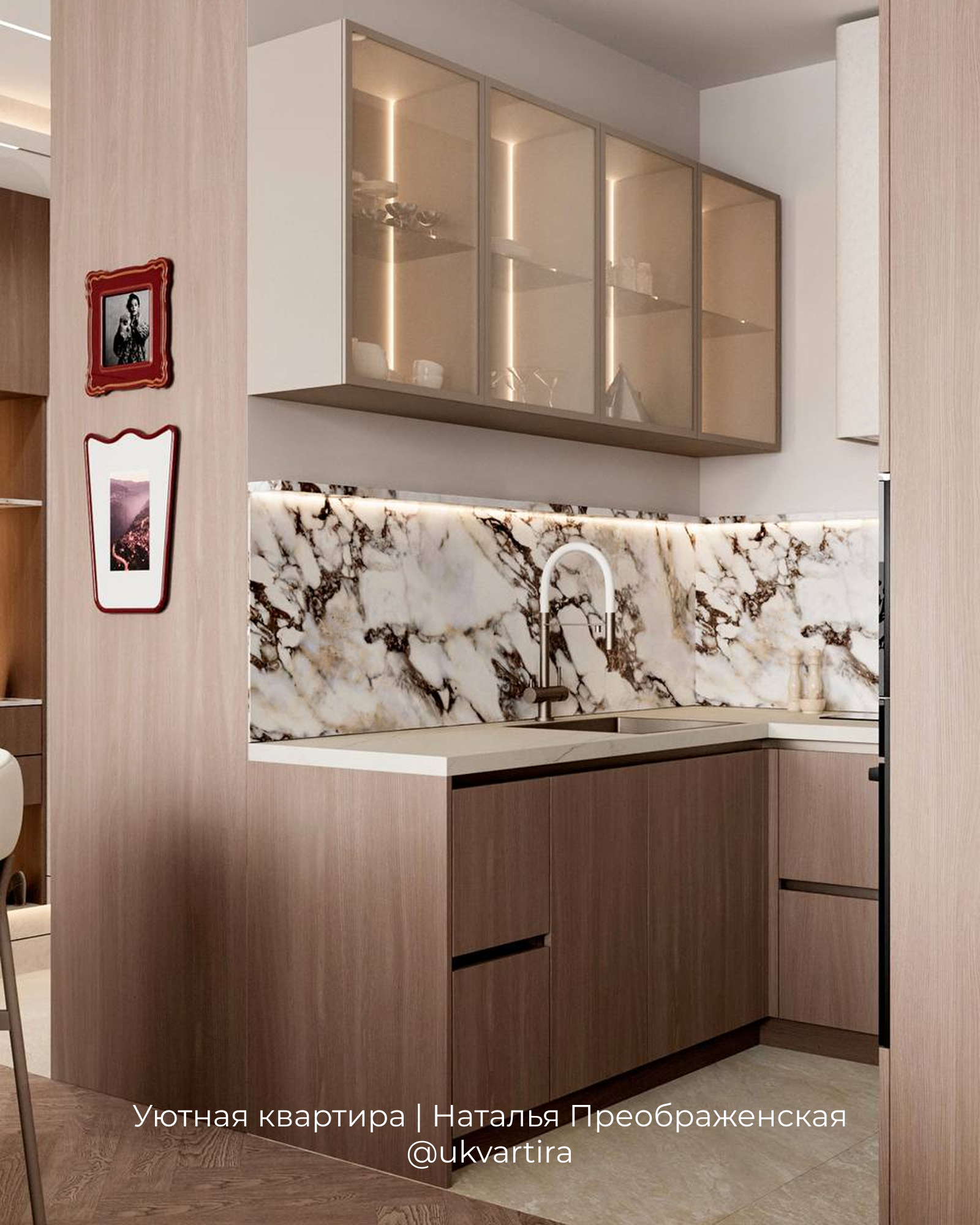 Интерьер для квартиры 57 м² в аренду в ЖК Level Мичуринский