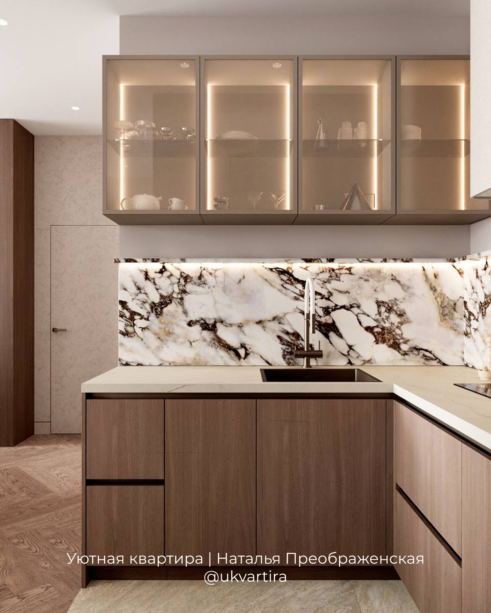 Интерьер для квартиры 57 м² в аренду в ЖК Level Мичуринский