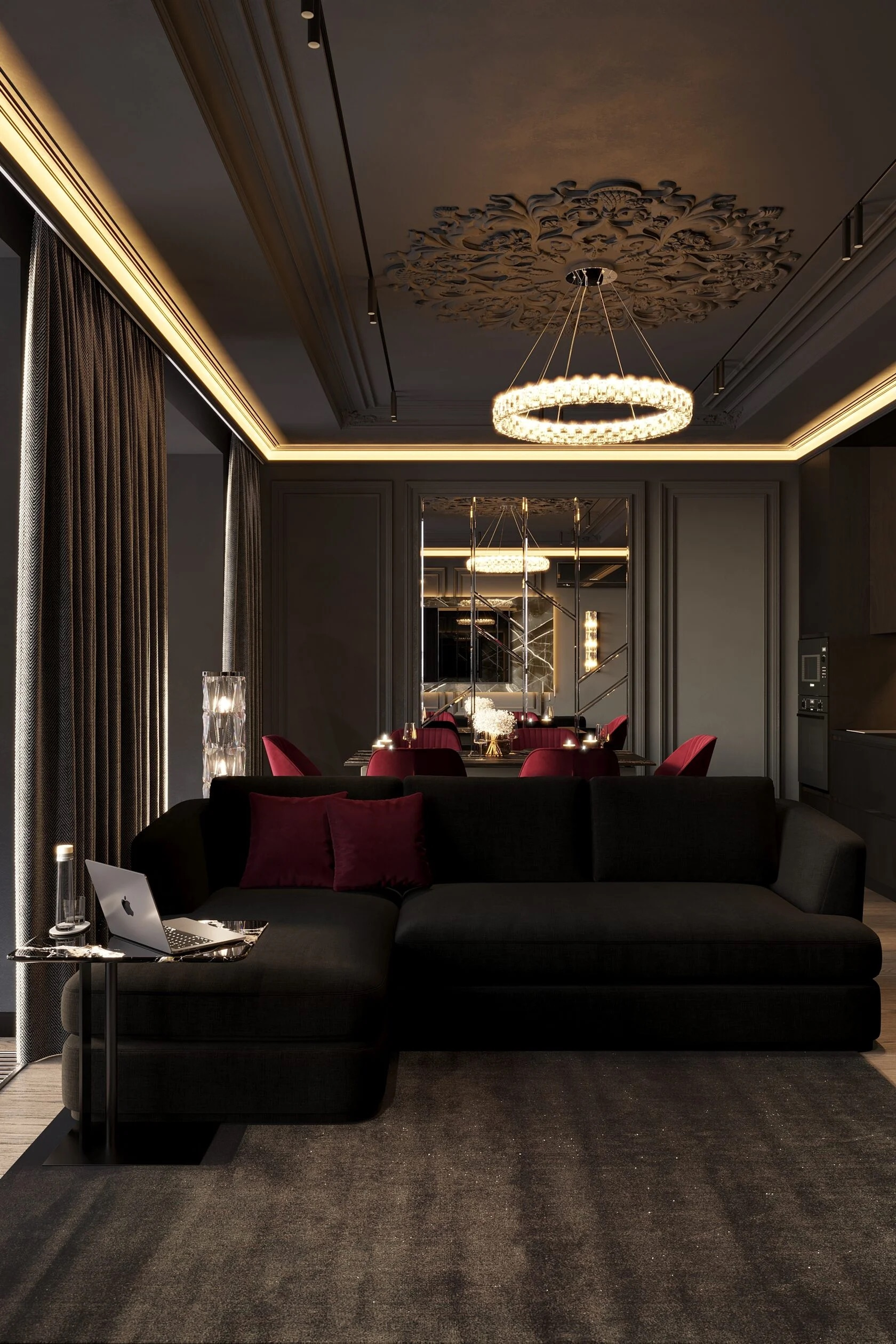 Брутальный интерьер 80 м²