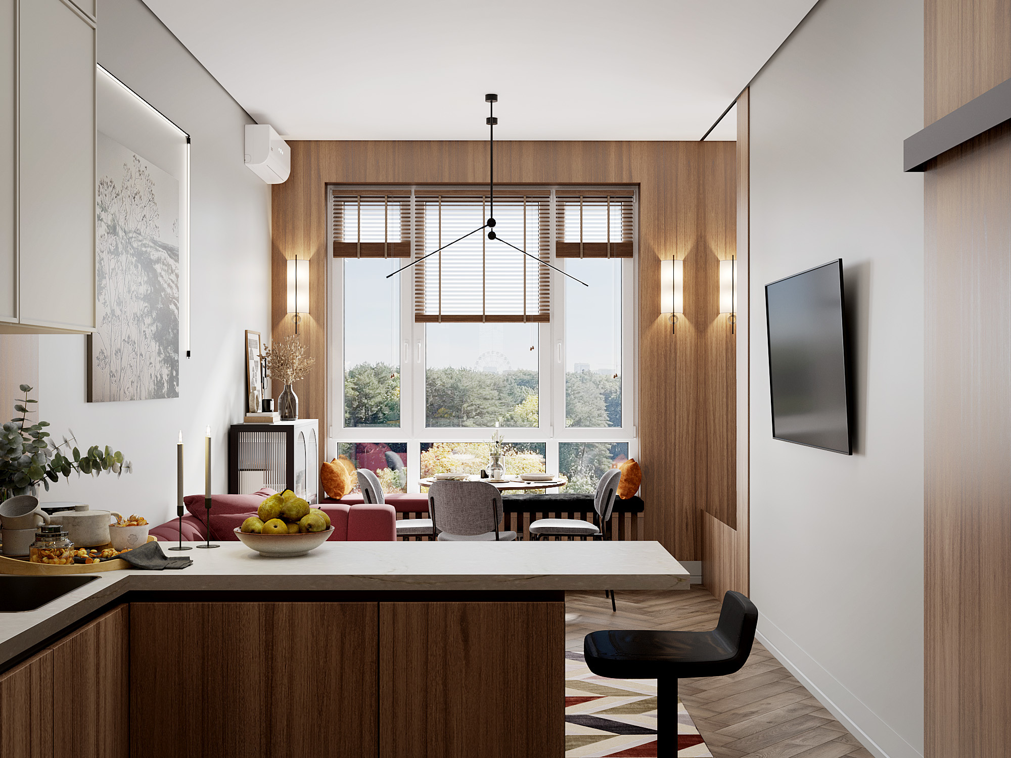 Квартира в парке. ЖК "Зорге Премьер"