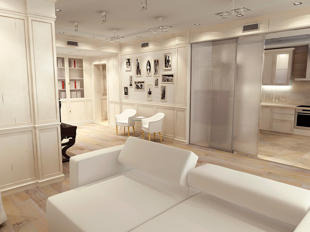 White Apartment in Moscow