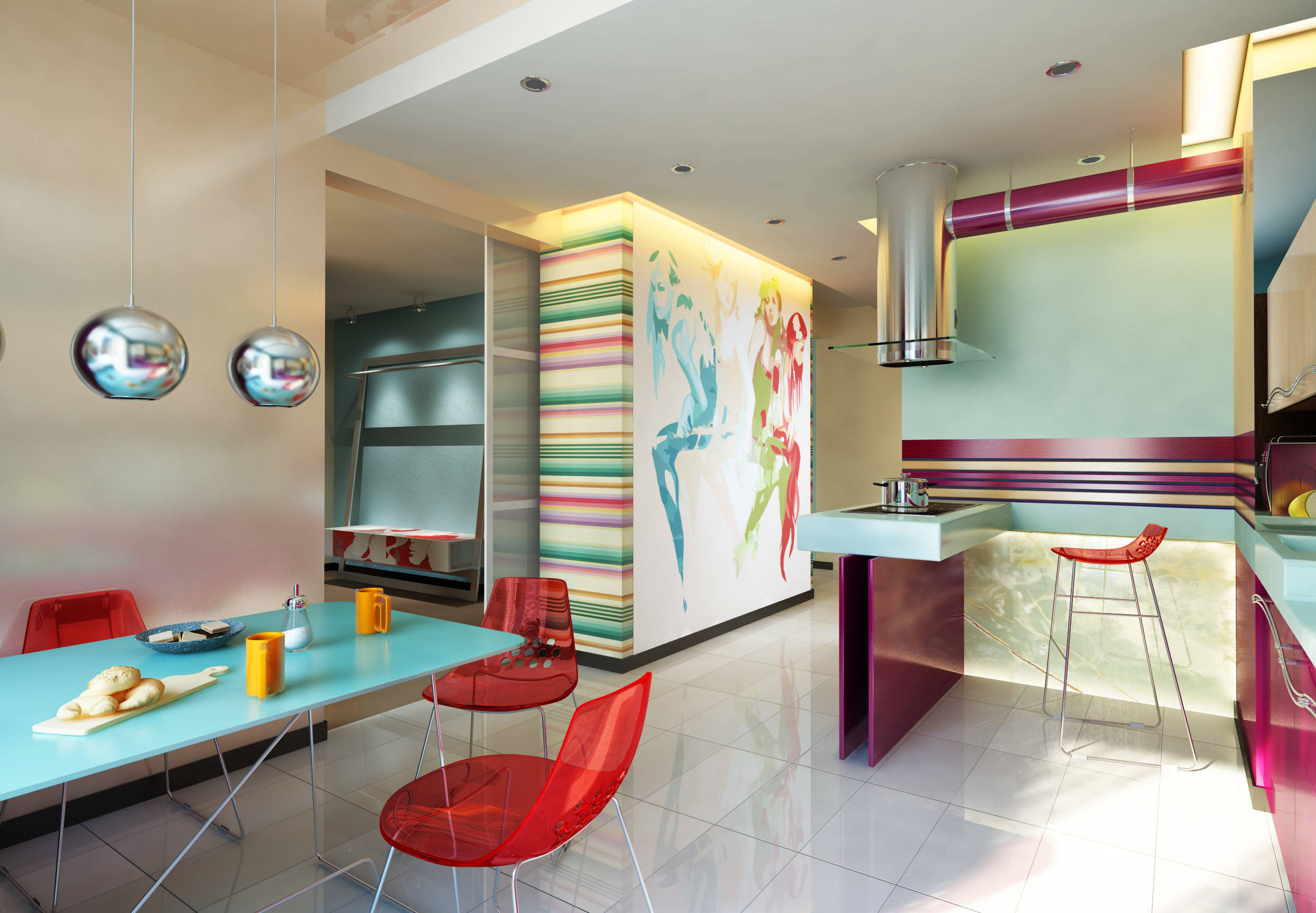 Colored Apartment