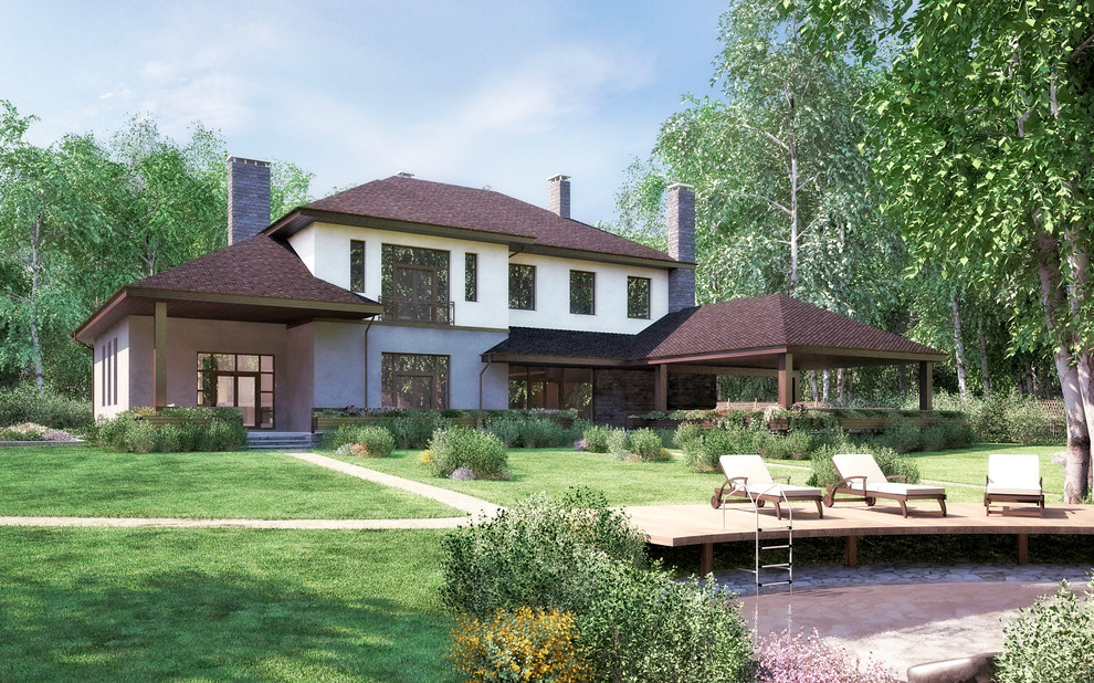 House with access to the forest