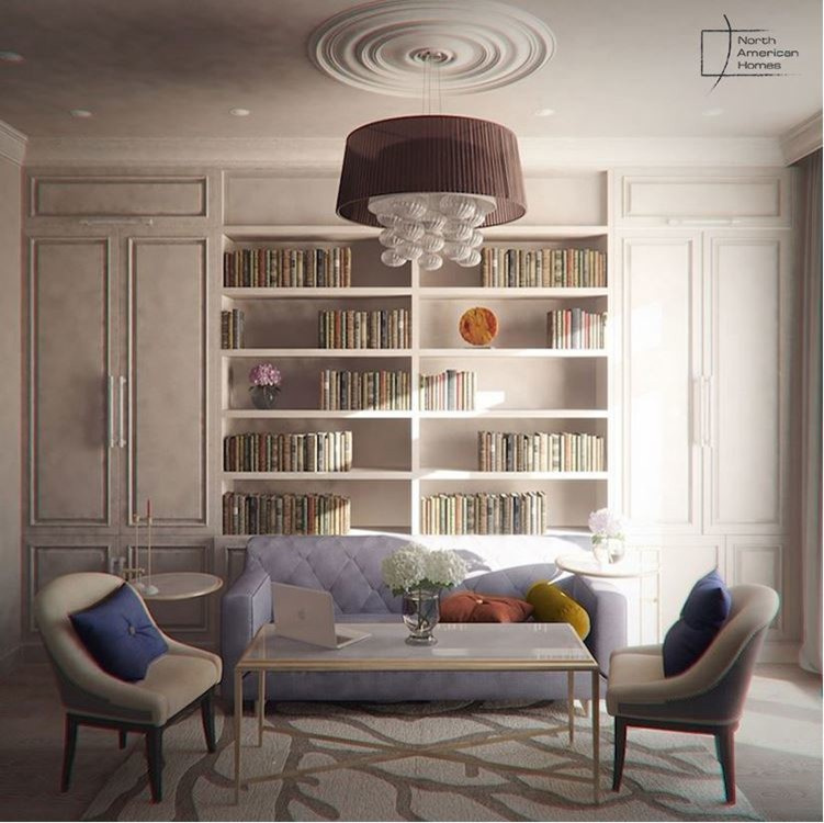 Transitional living room and bedroom