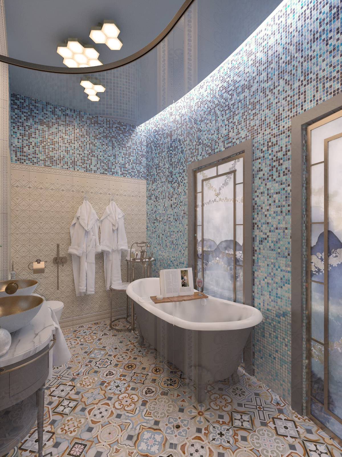 Ванная комната в восточном стиле