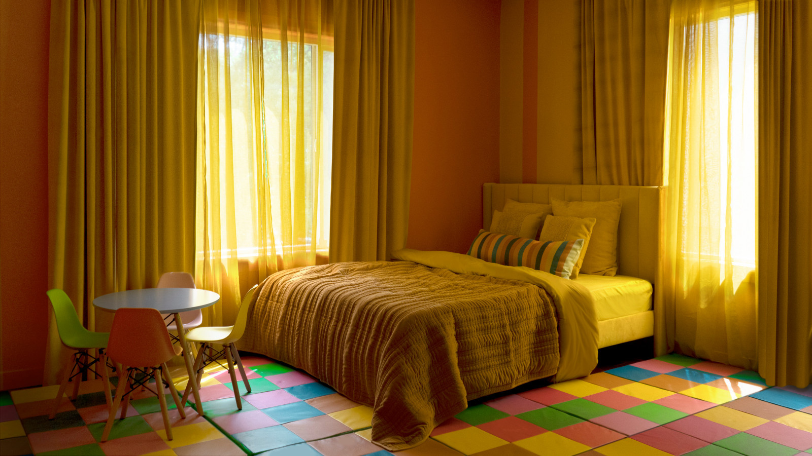 Los Feliz Colorful Kid's room