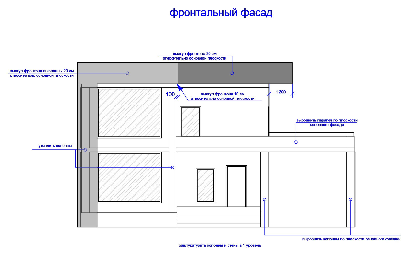 Архитектурное решение фасада