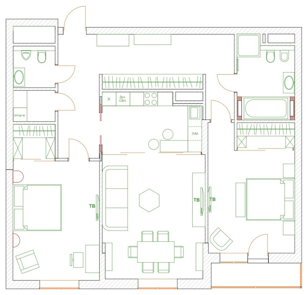 Houzz тур: Интерьер в стиле поп-арт, где нет места скуке