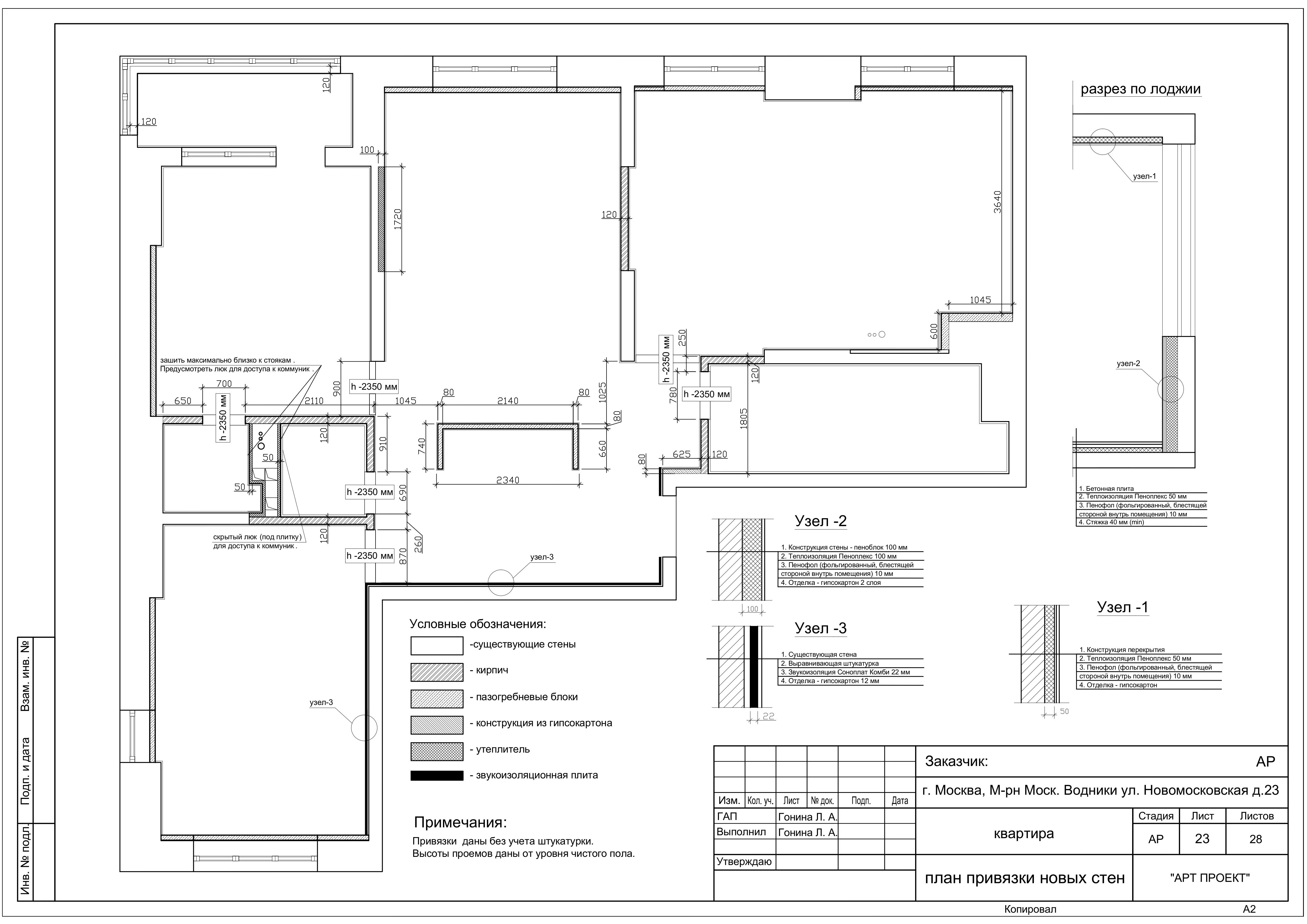 РАБОЧИЕ ЧЕРТЕЖИ (пример проекта)