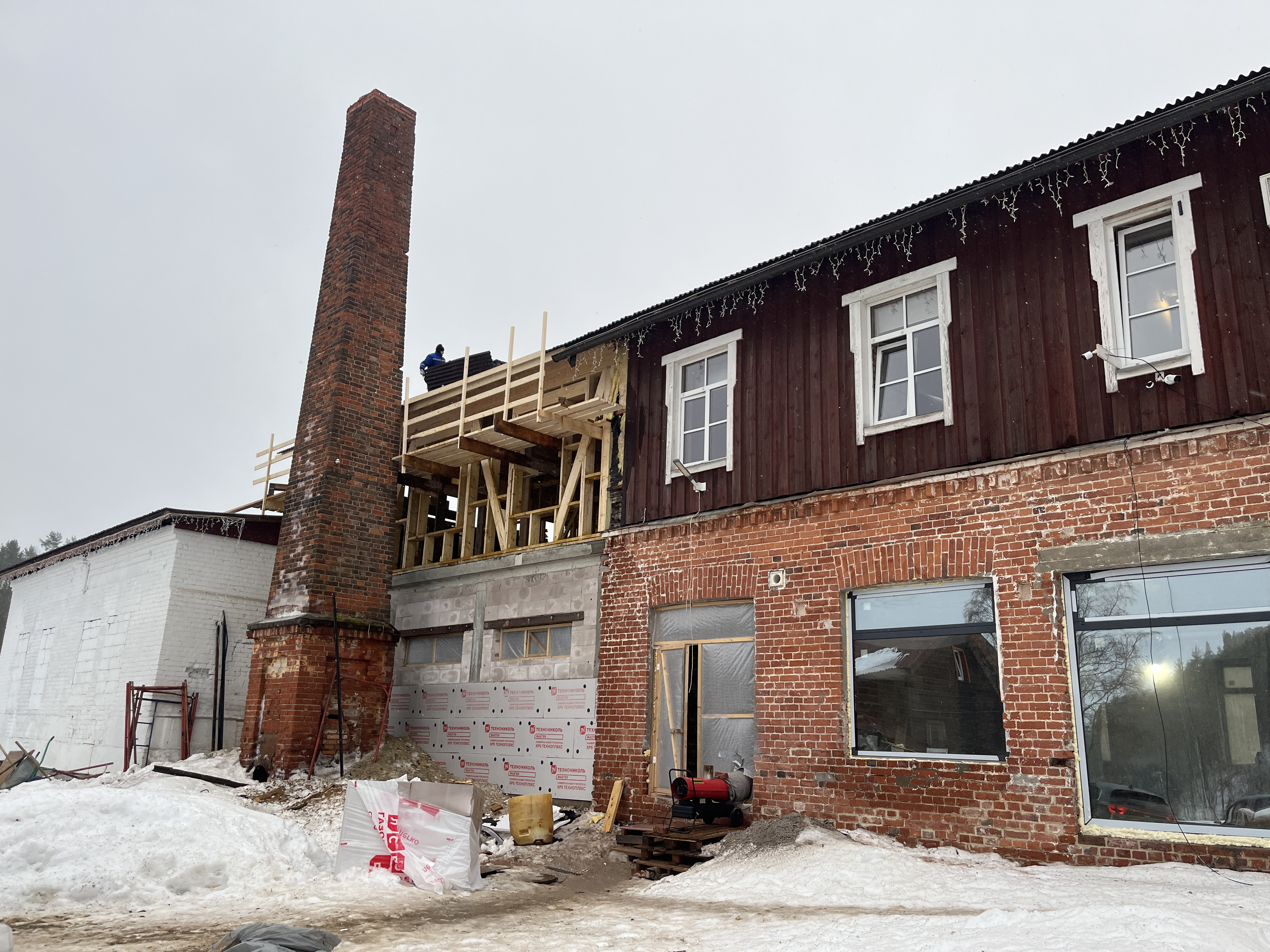 Столовая в п. Куркиёки, респ. Карелия. 2024г.