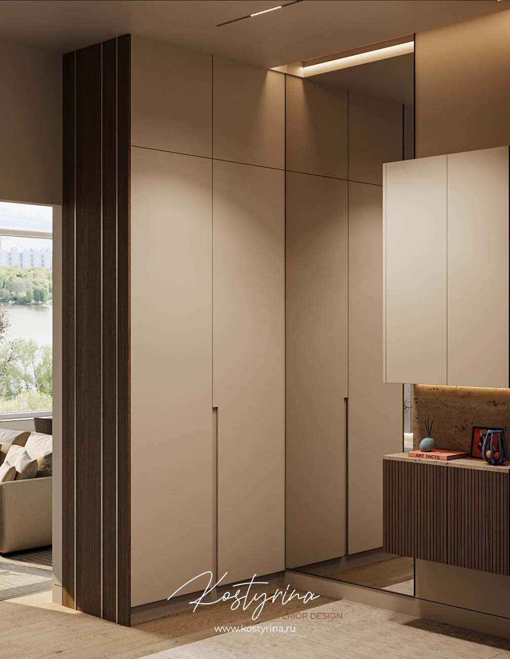 Светлая квартира у реки в ЖК «NOW» 95 м²