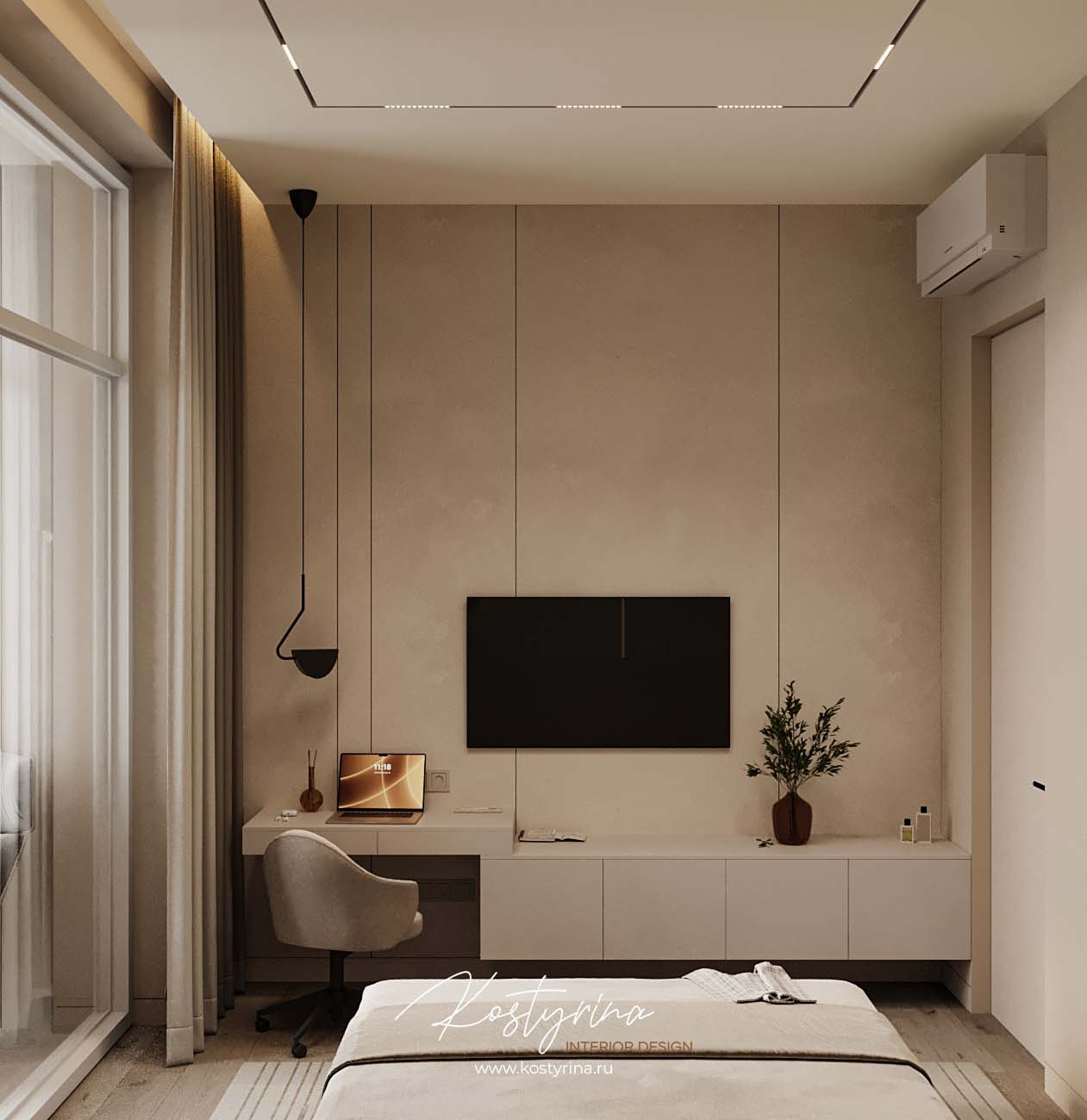 Светлая квартира у реки в ЖК «NOW» 95 м²