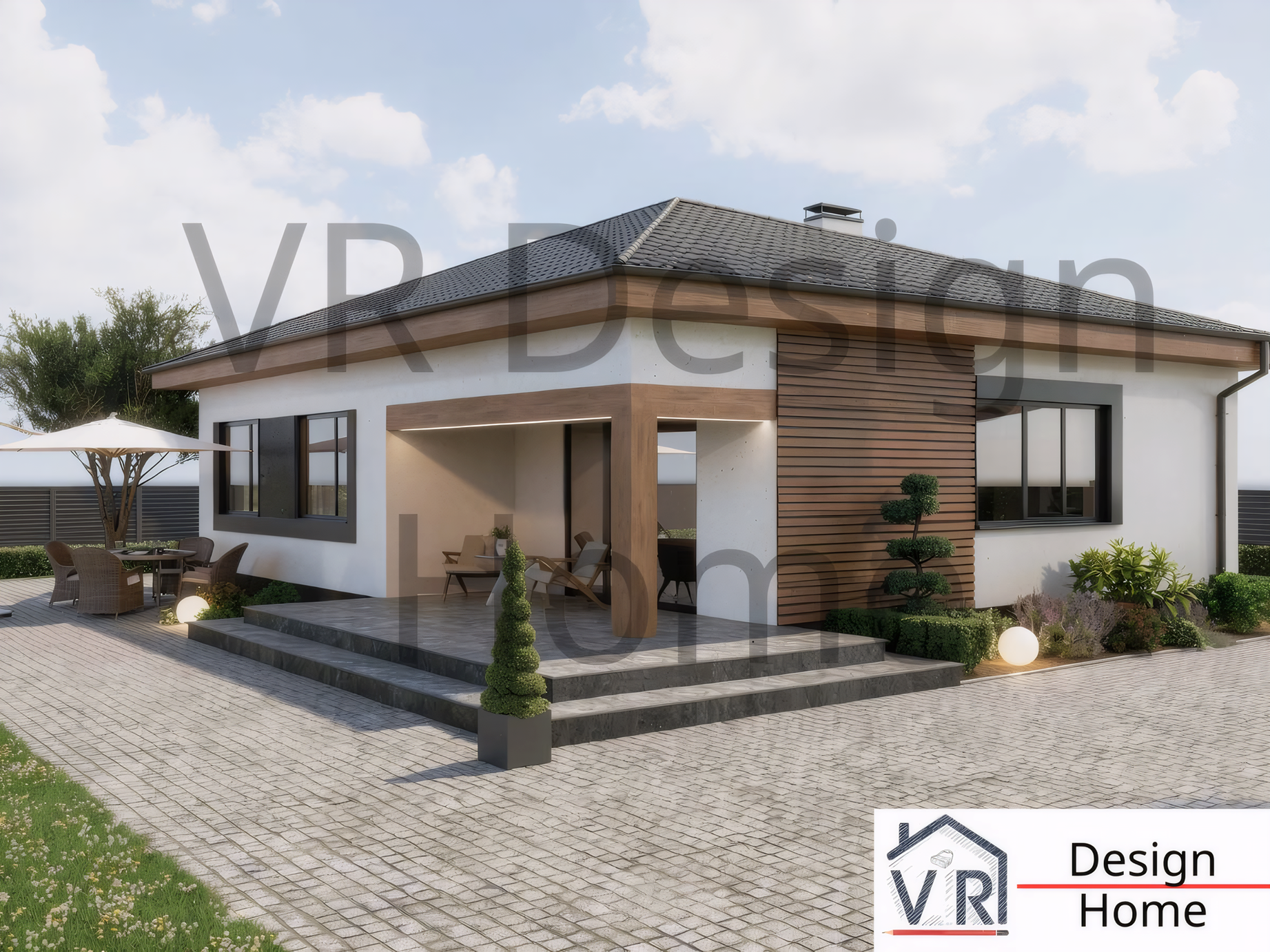 Идеальная альтернатива квартире: проект «VR House 10» (110 м²).