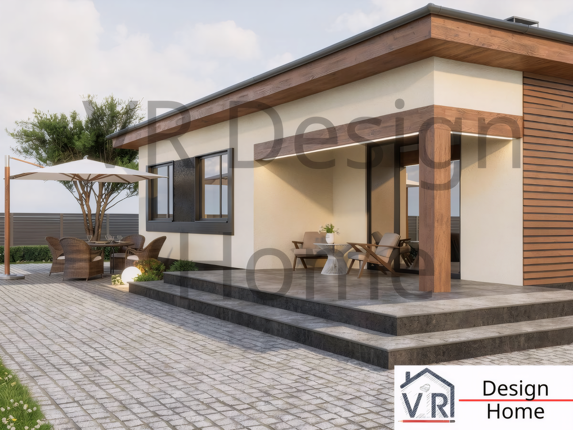 Обложка проекта: Идеальная альтернатива квартире: проект «VR House 10» (110 м²).
