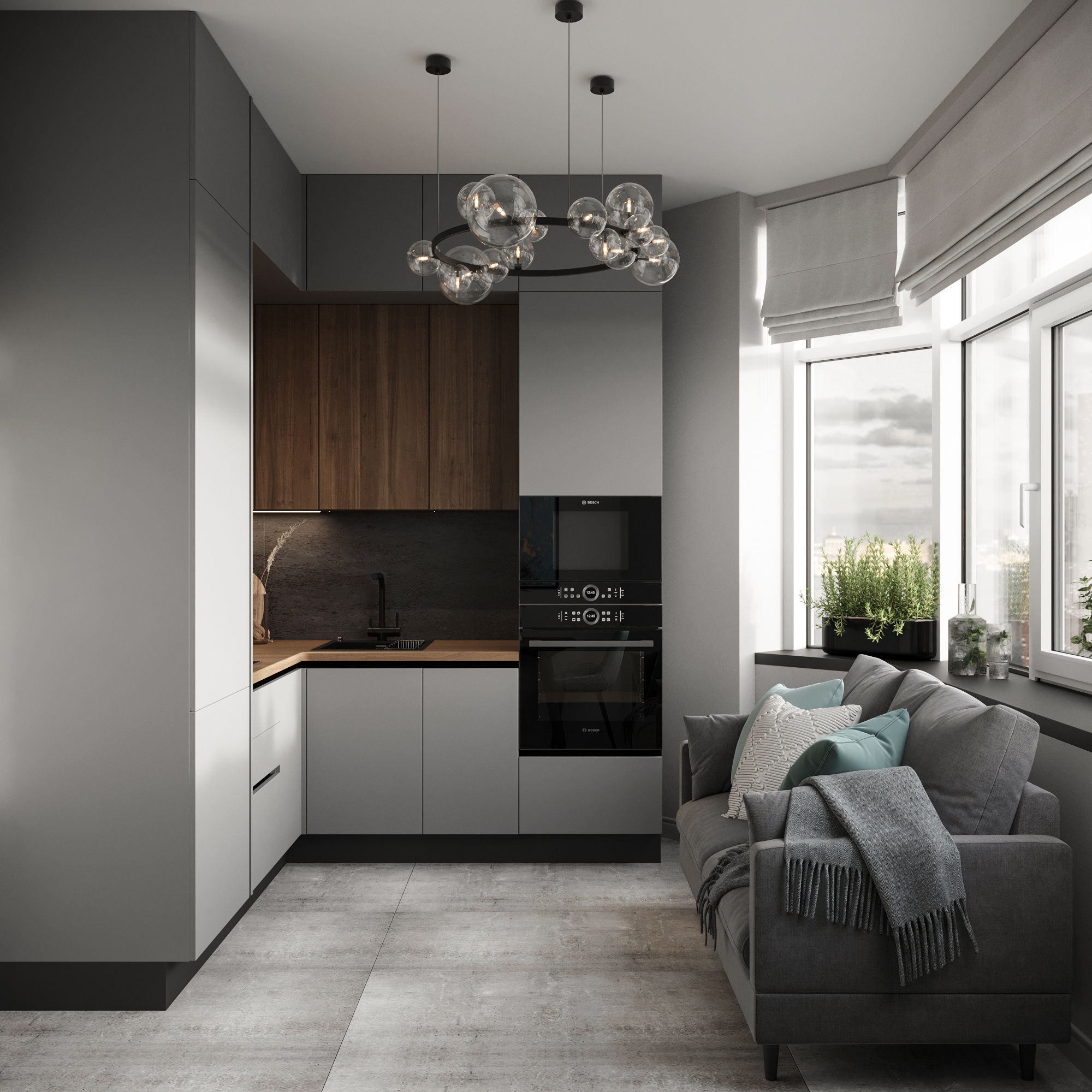 Современный стиль ЖК Резиденция 37,3 м²