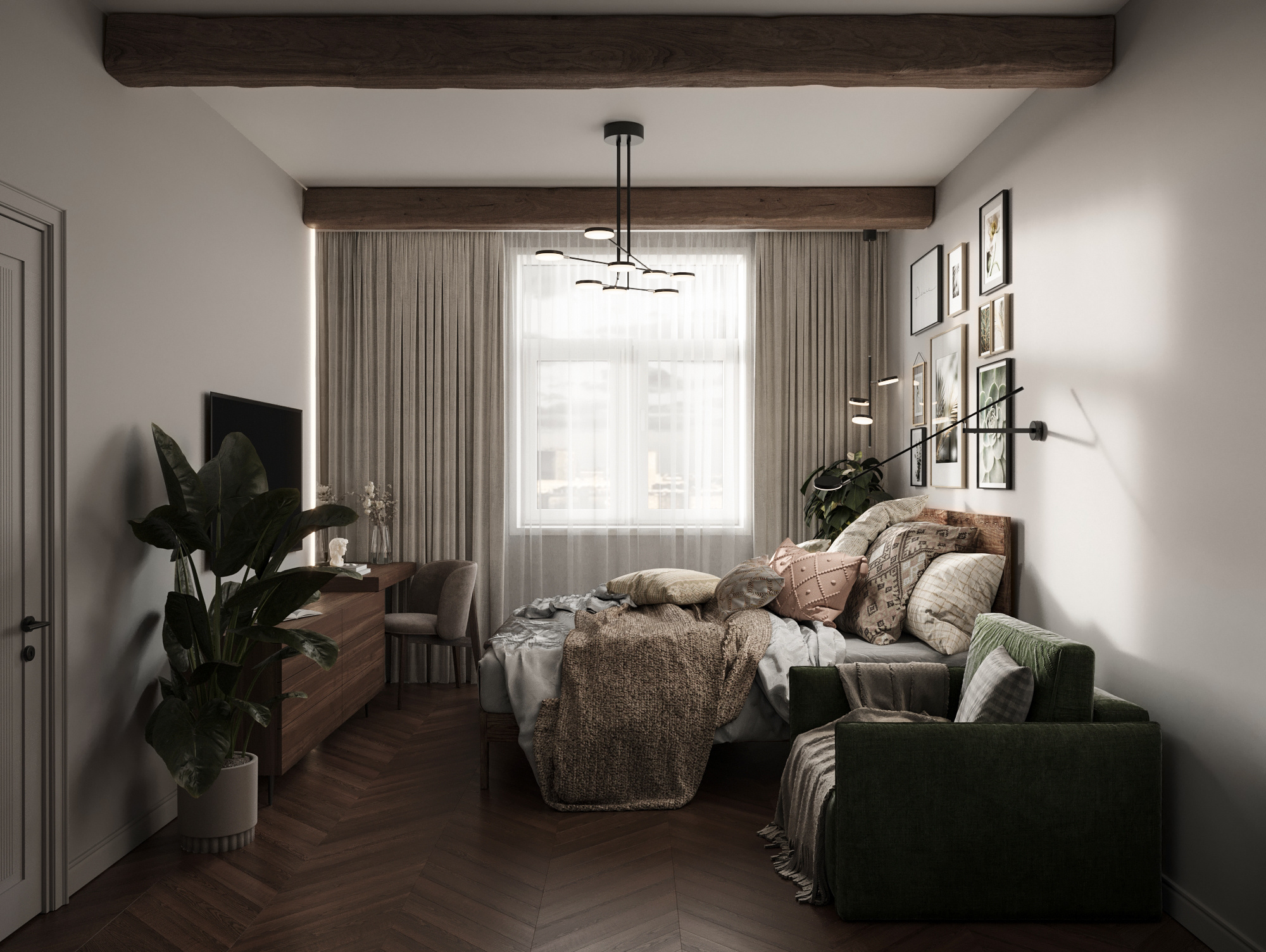 Современный стиль ЖК Резиденция 37,3 м²