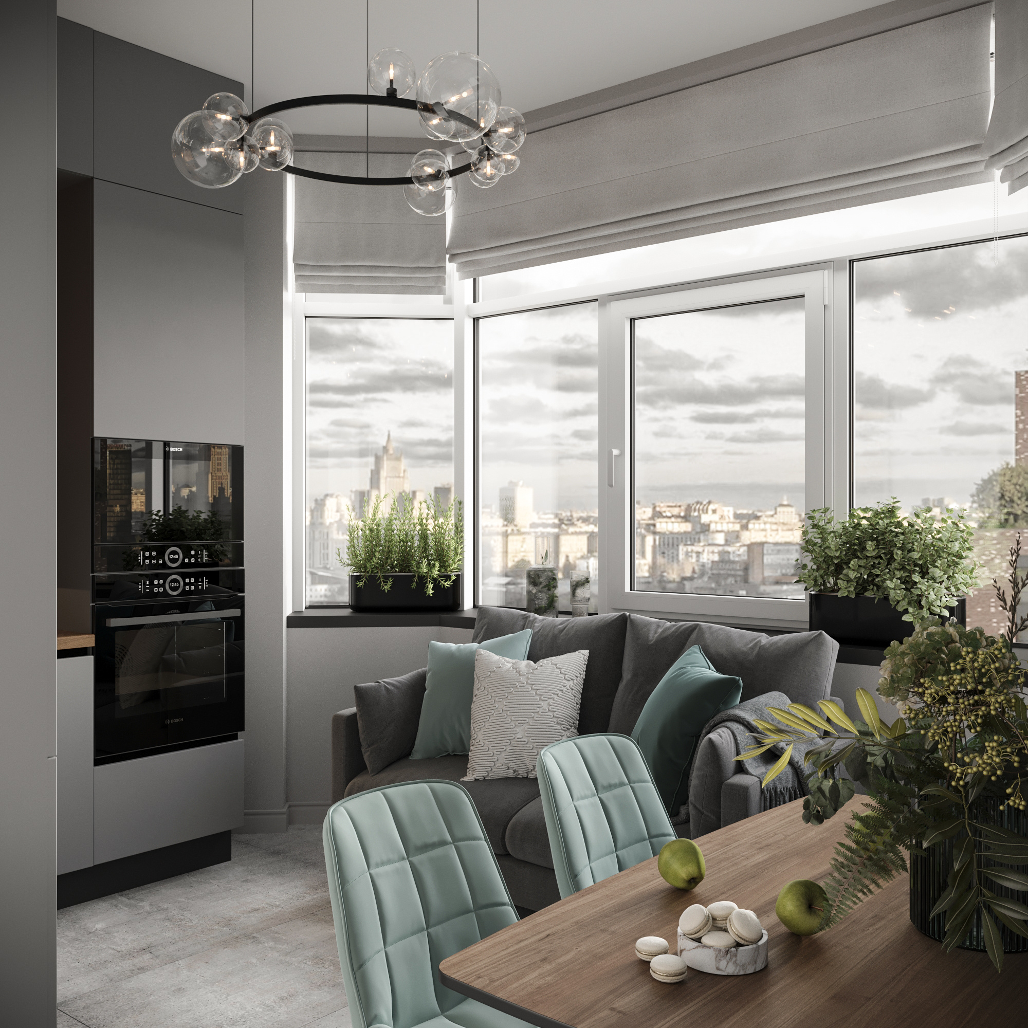 Современный стиль ЖК Резиденция 37,3 м²