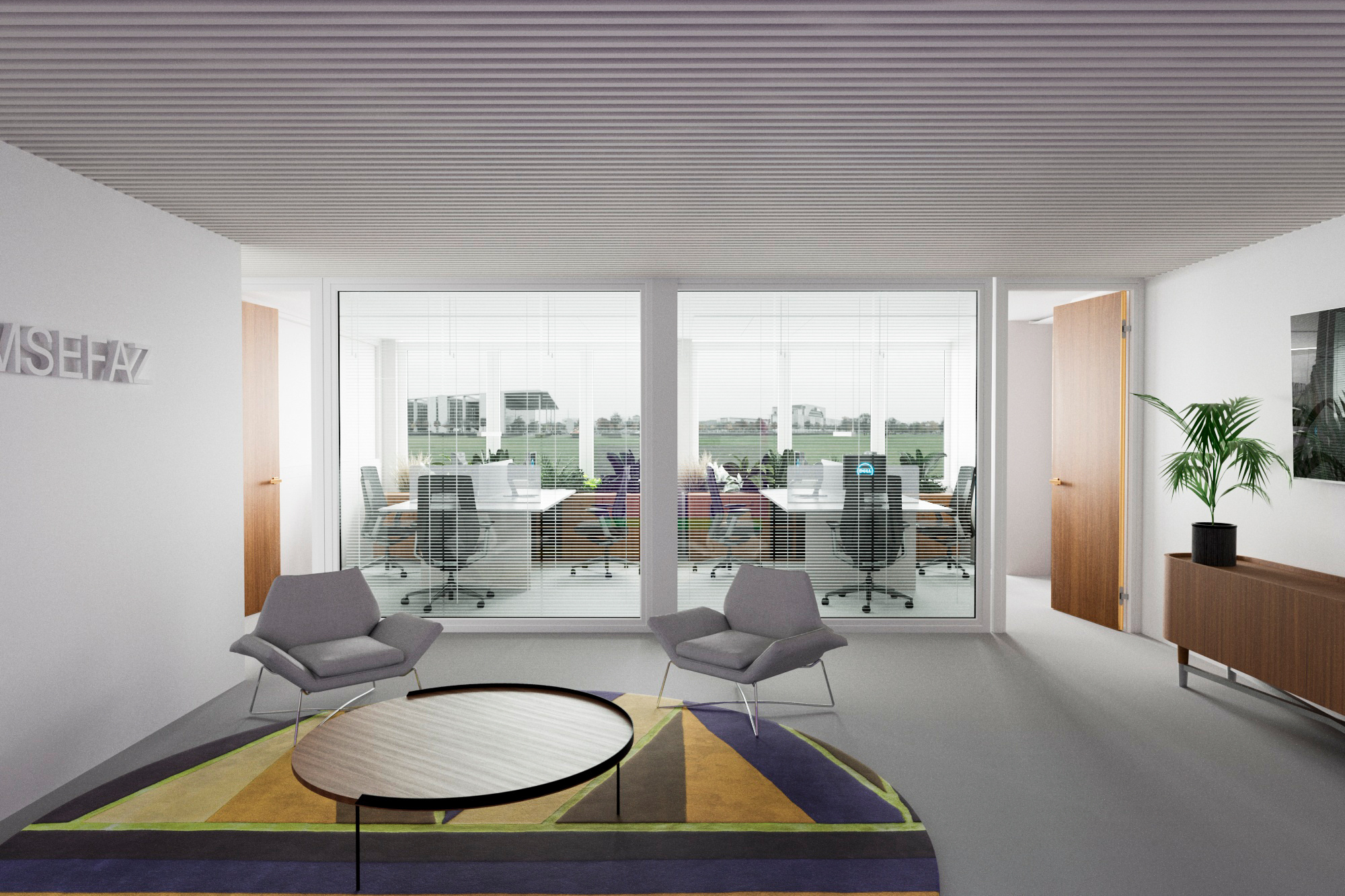  3d-визуализация интерьера офиса 