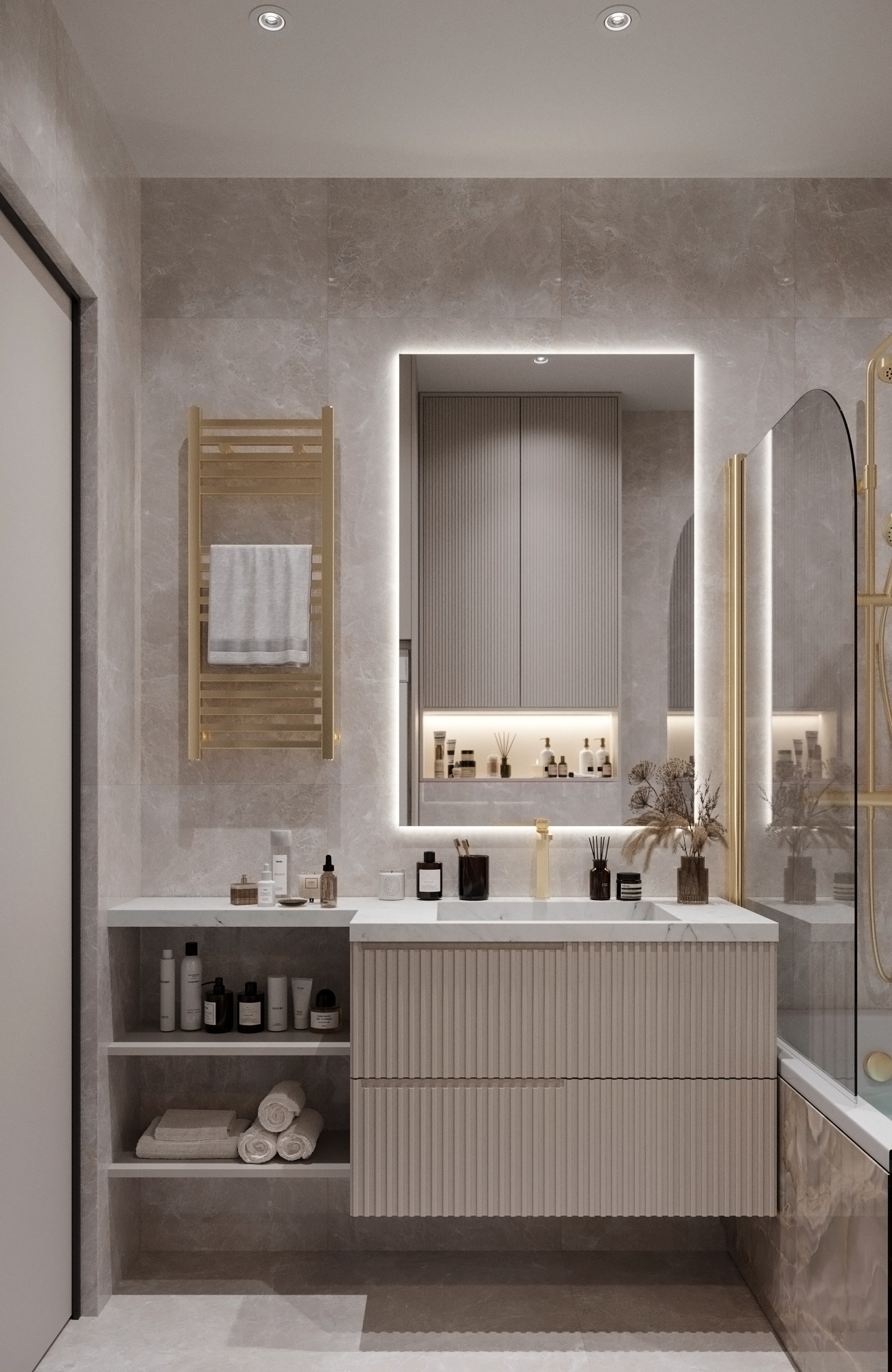 Неоклассика квартира ЖК Вэри Москва 43 м²