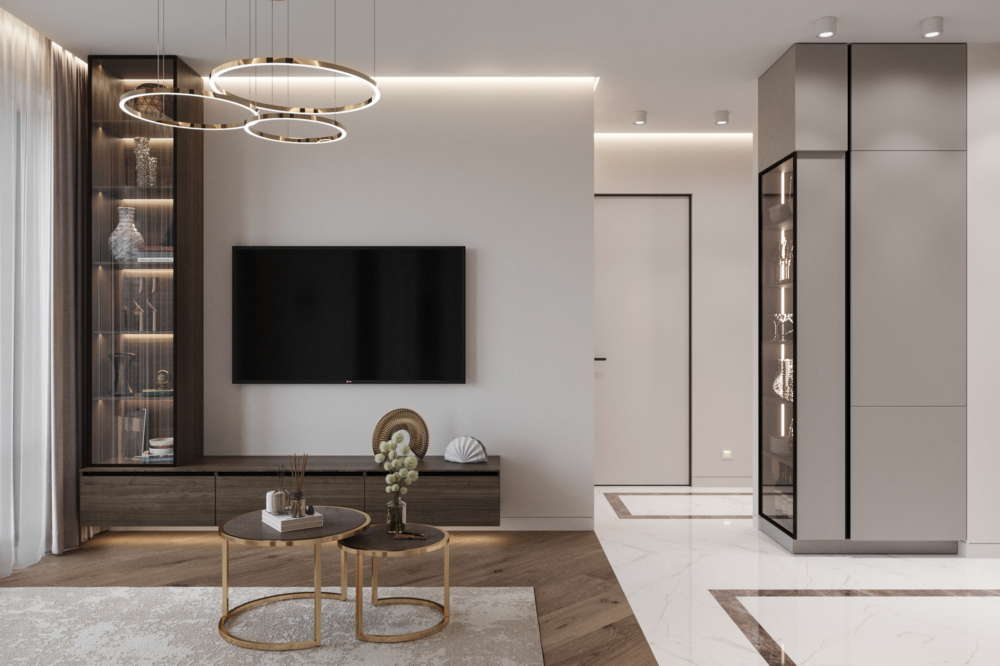 Неоклассика квартира ЖК Вэри Москва 43 м²
