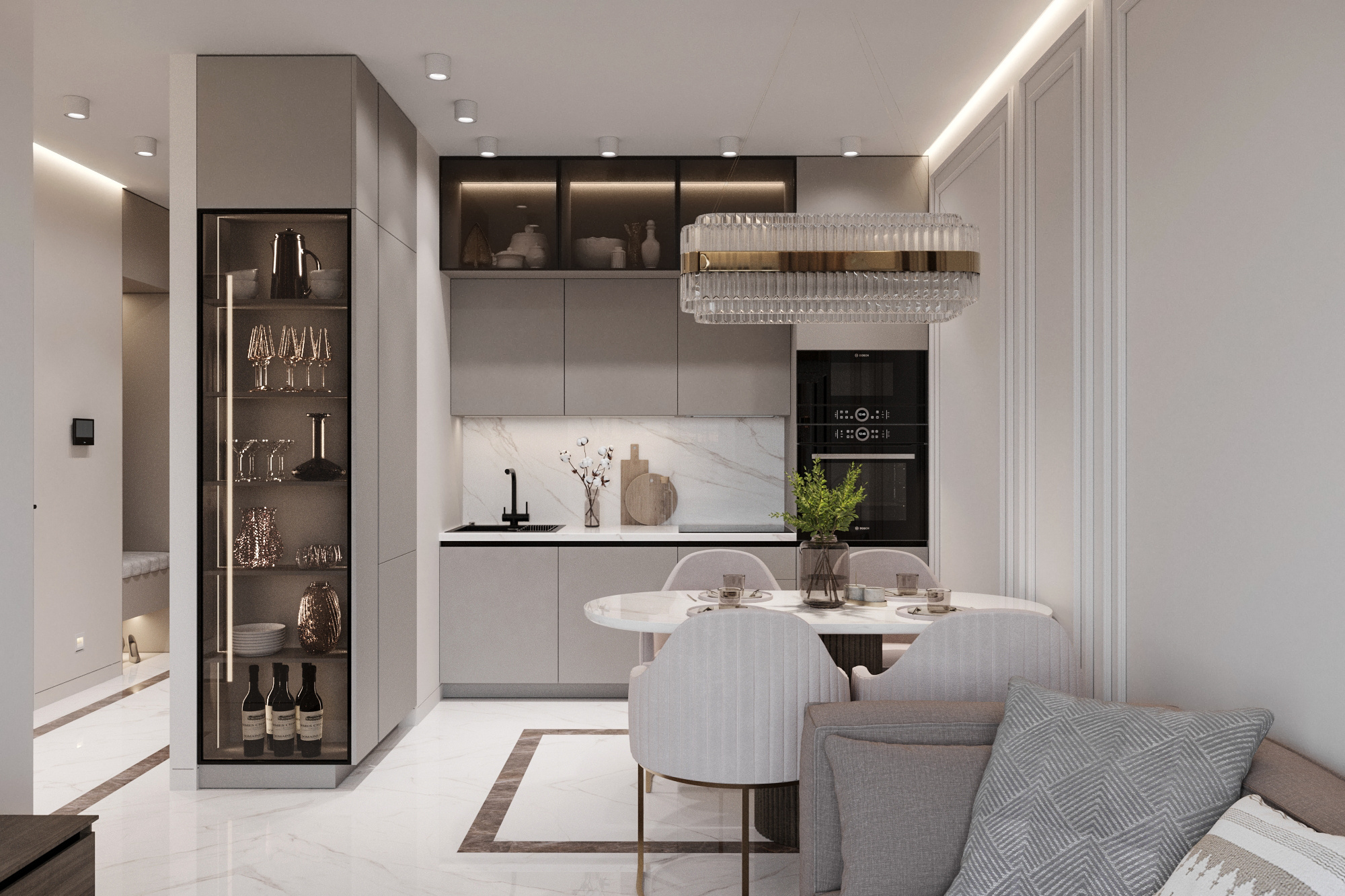 Неоклассика квартира ЖК Вэри Москва 43 м²