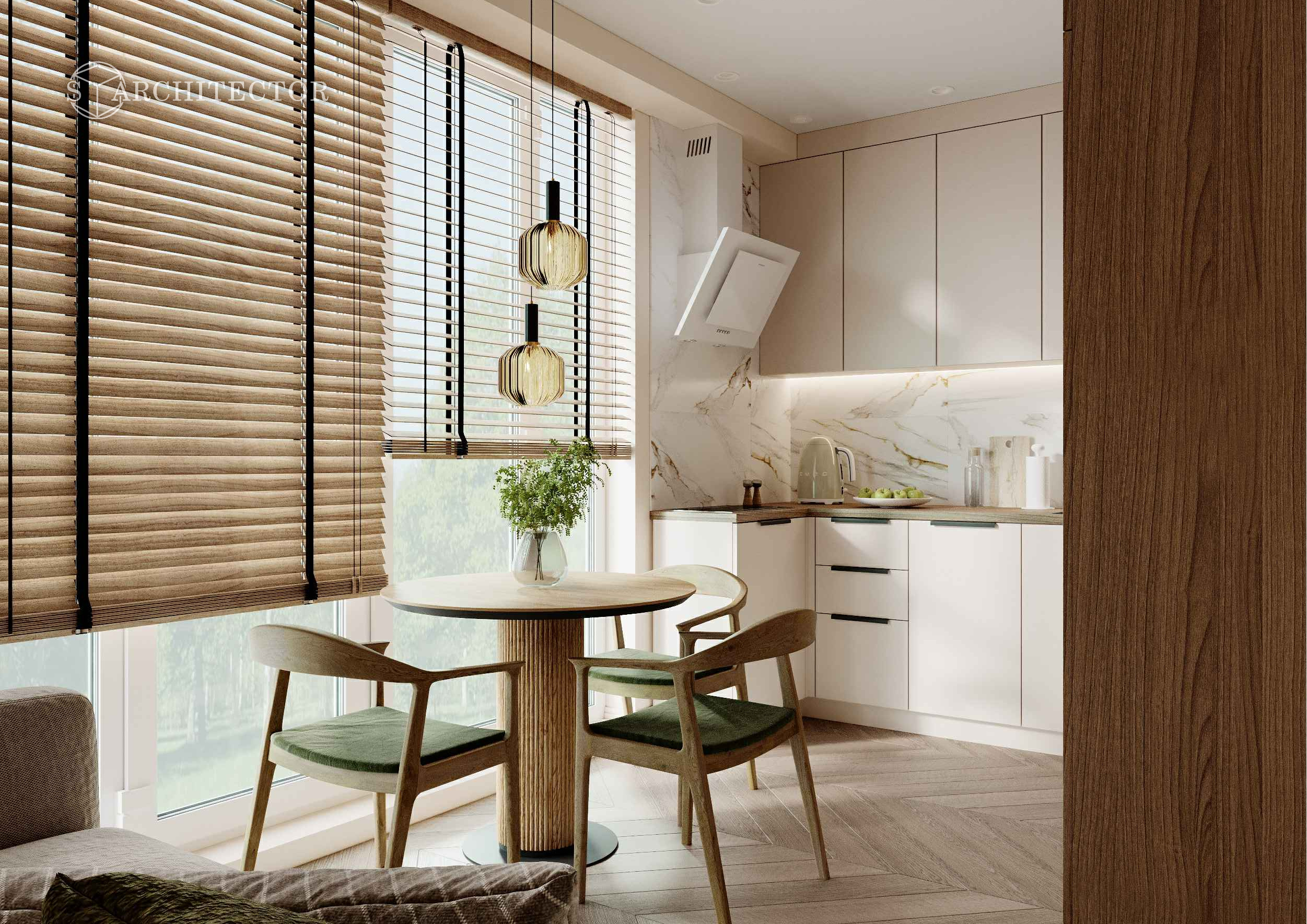 Дизайн проект Olivia Light 30 кв.м