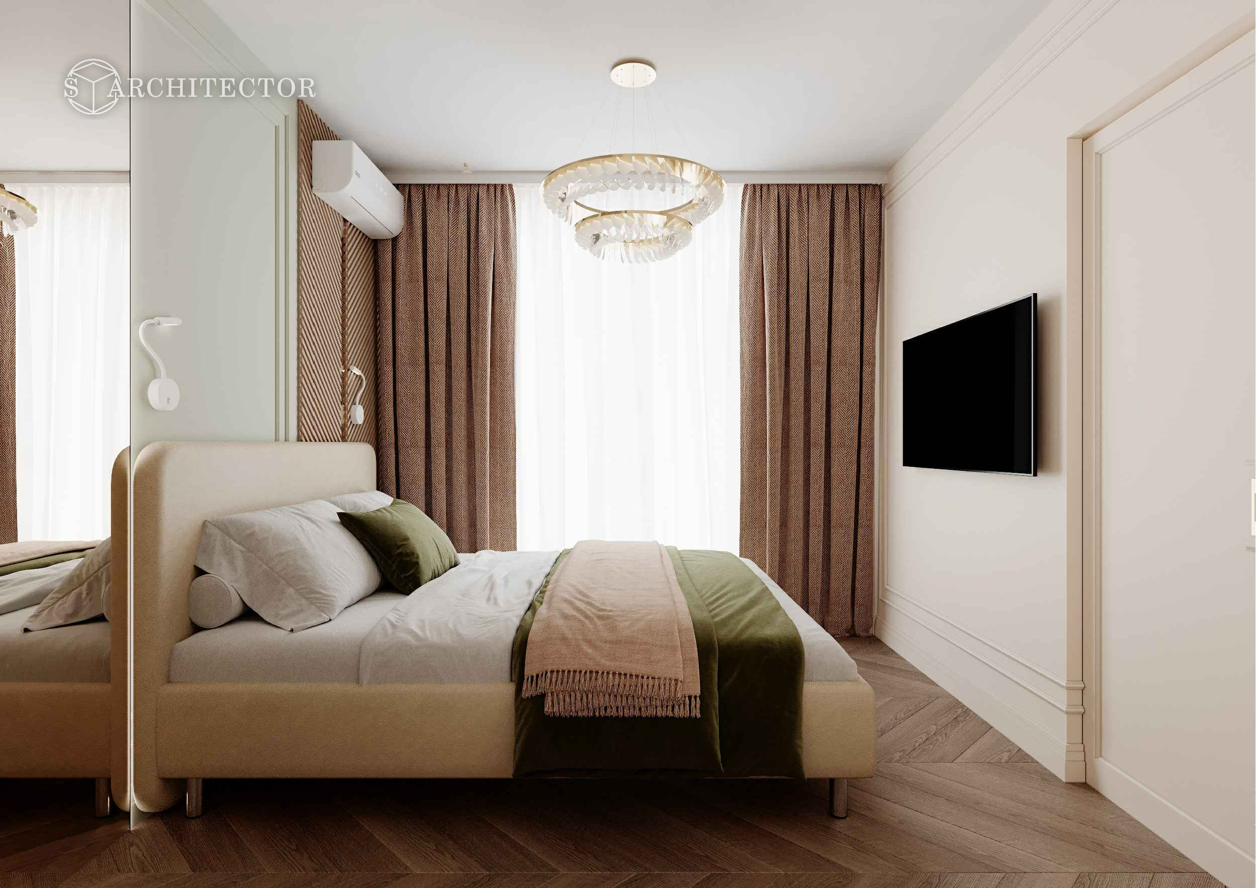 Дизайн проект Olivia Light 30 кв.м