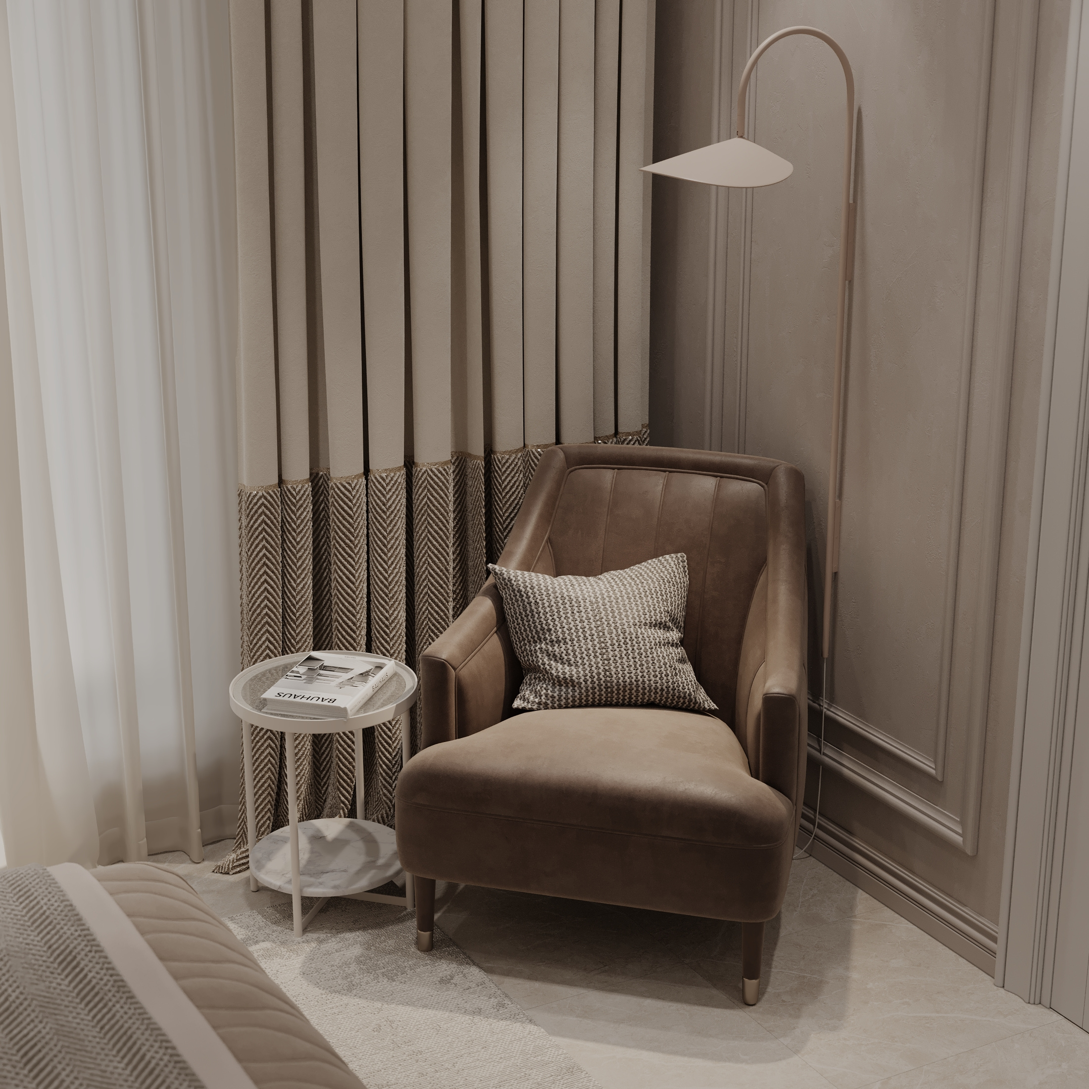 Дизайн проект Marine Garden | Soft Classic 65 кв.м 