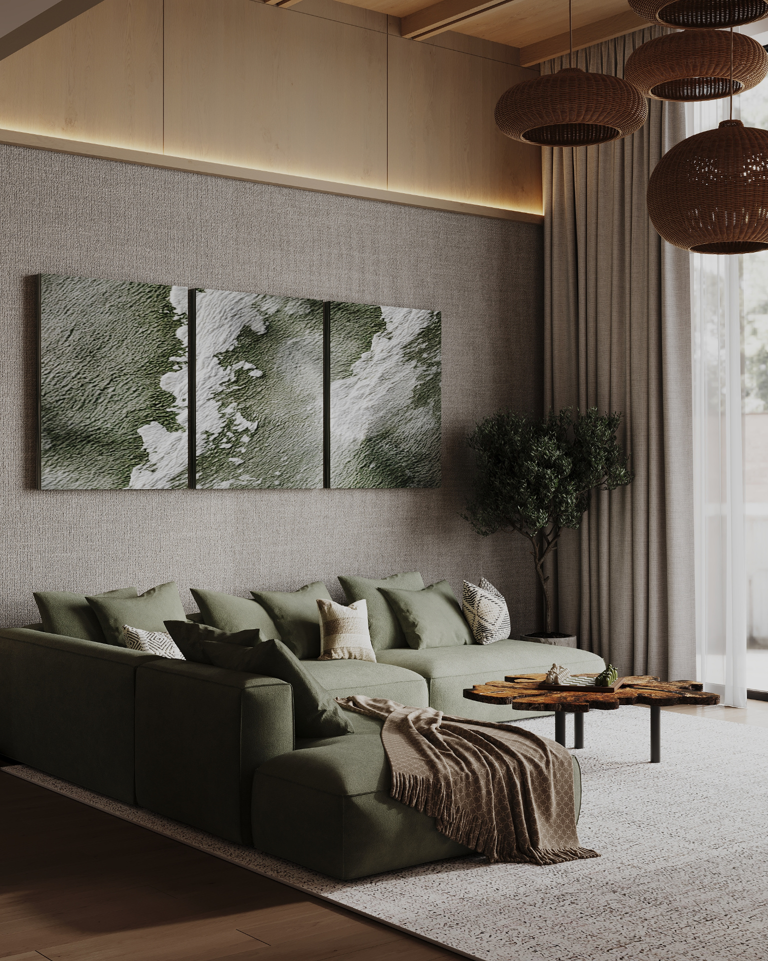 Интерьер дома в кп Урман — 174 м²