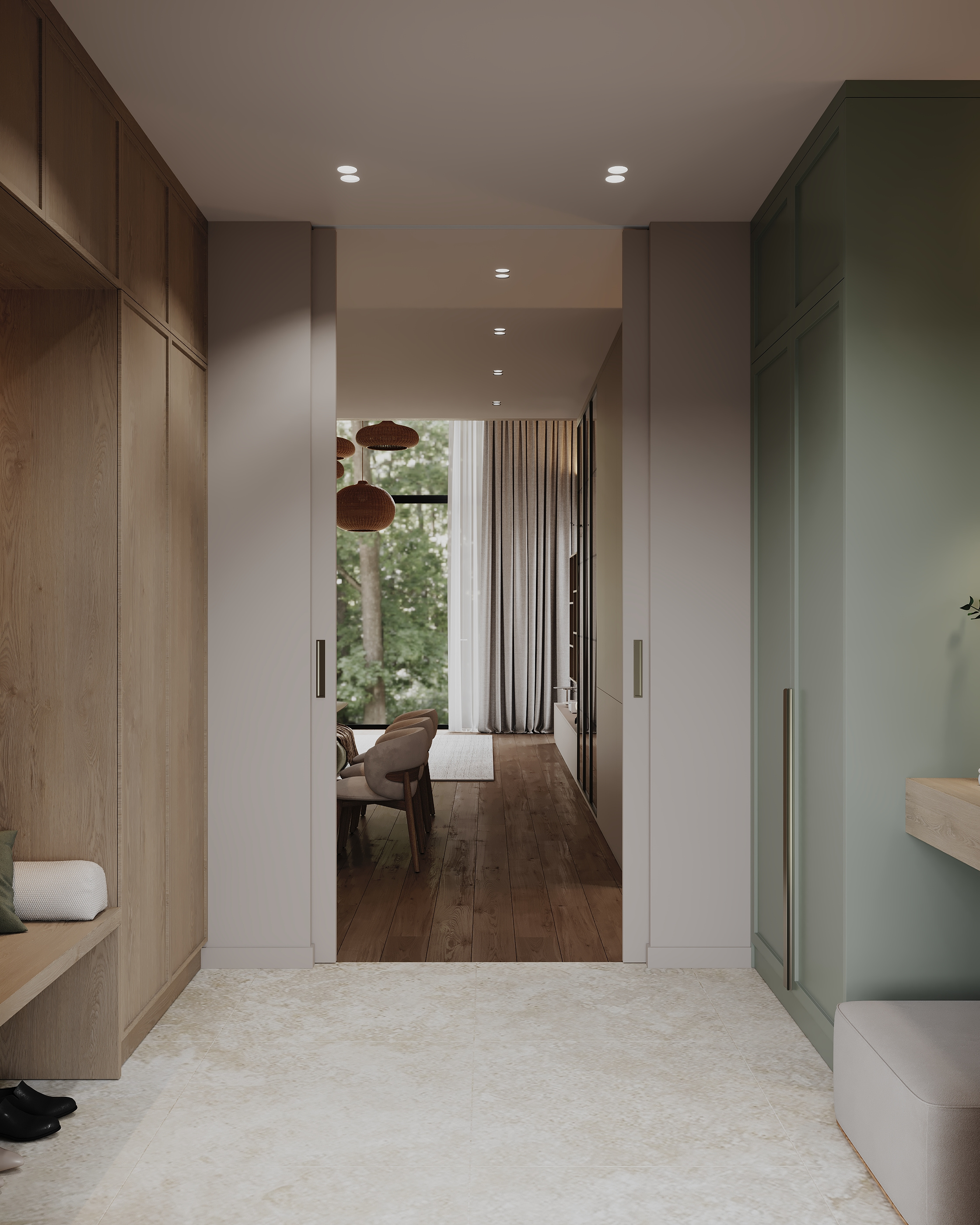 Интерьер дома в кп Урман — 174 м²