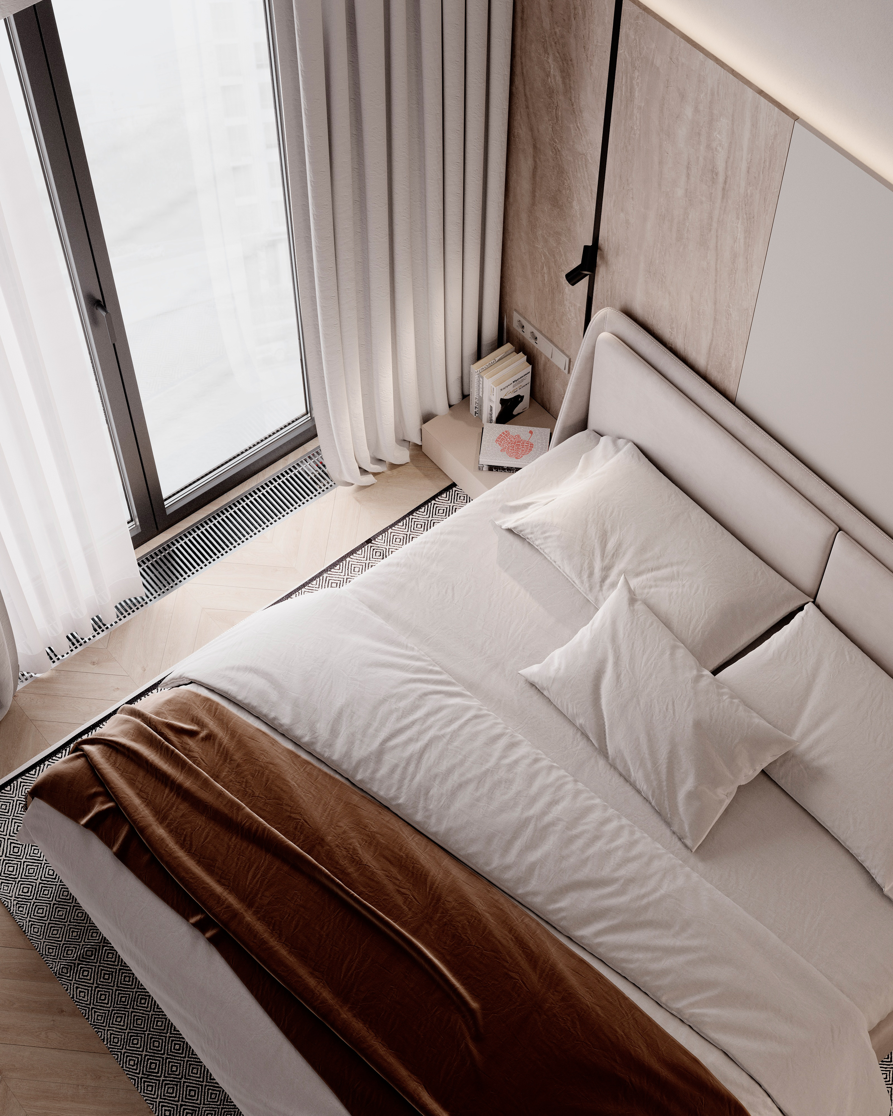 современным тёплым минимализмом — Warm / Soft Minimalism, с примесью Japandi и Quiet Luxury