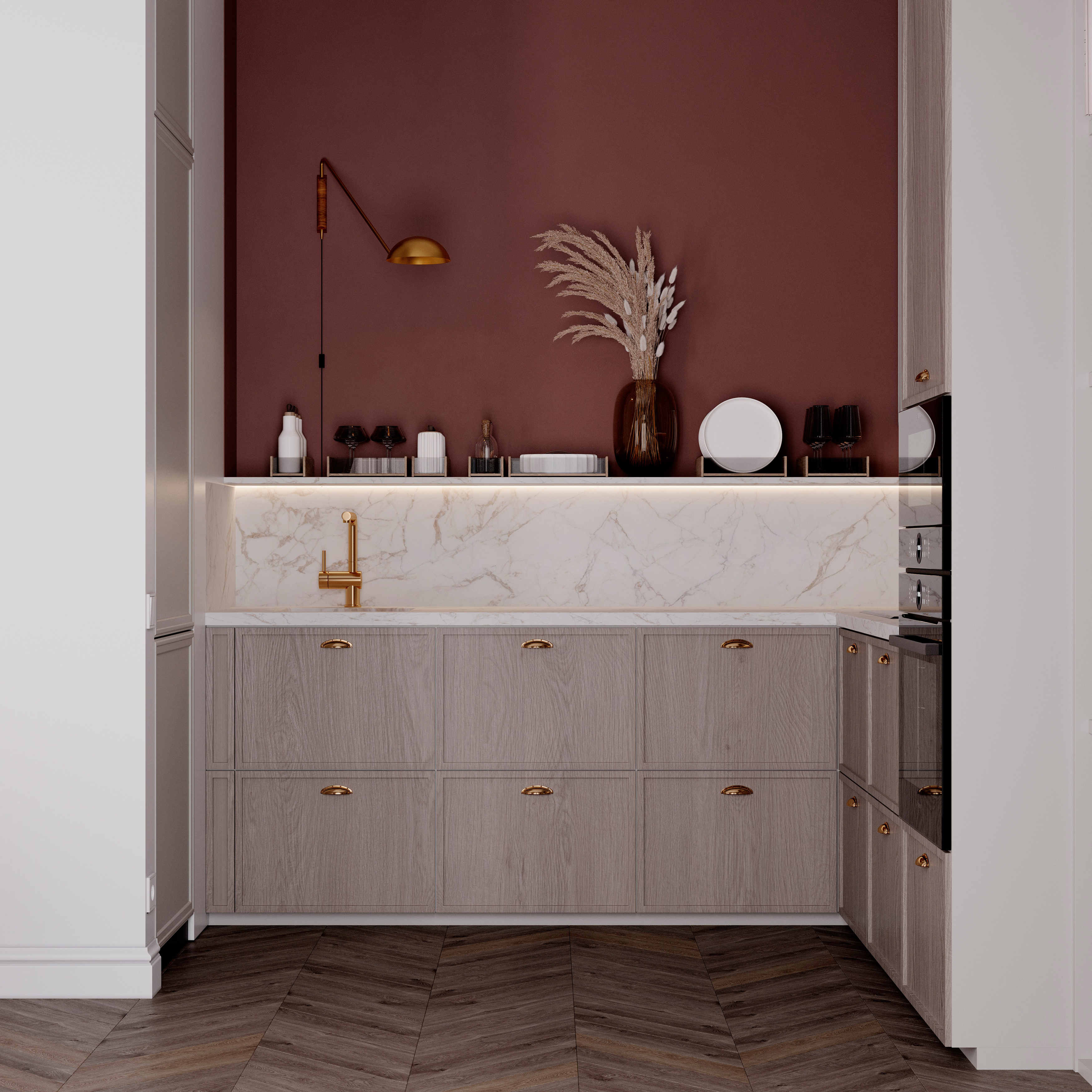 Обложка проекта: современный минимализм с элементами mid-century modern и soft contemporary.