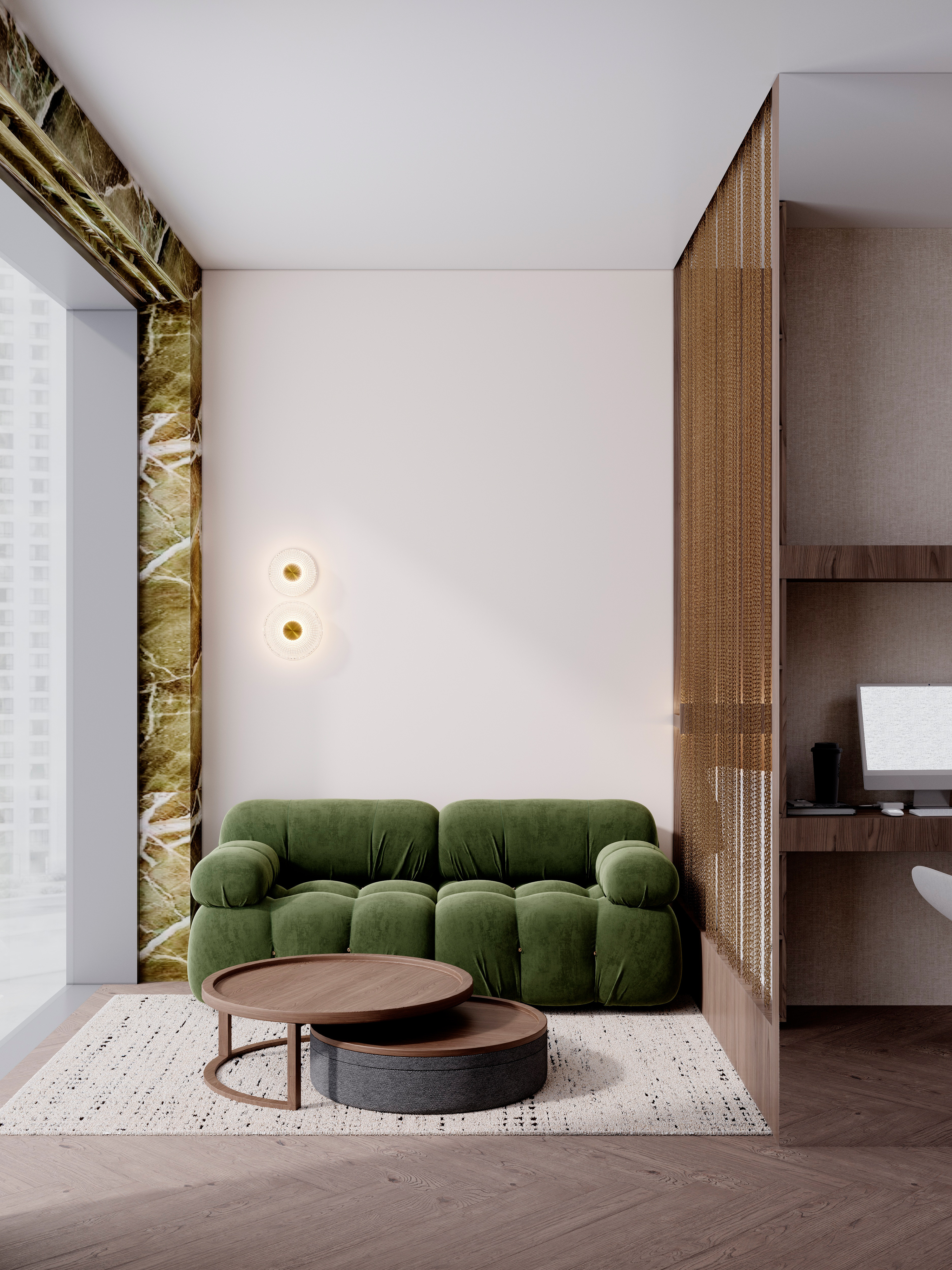 современный эклектичный минимализм с элементами mid-century modern и quiet luxury.