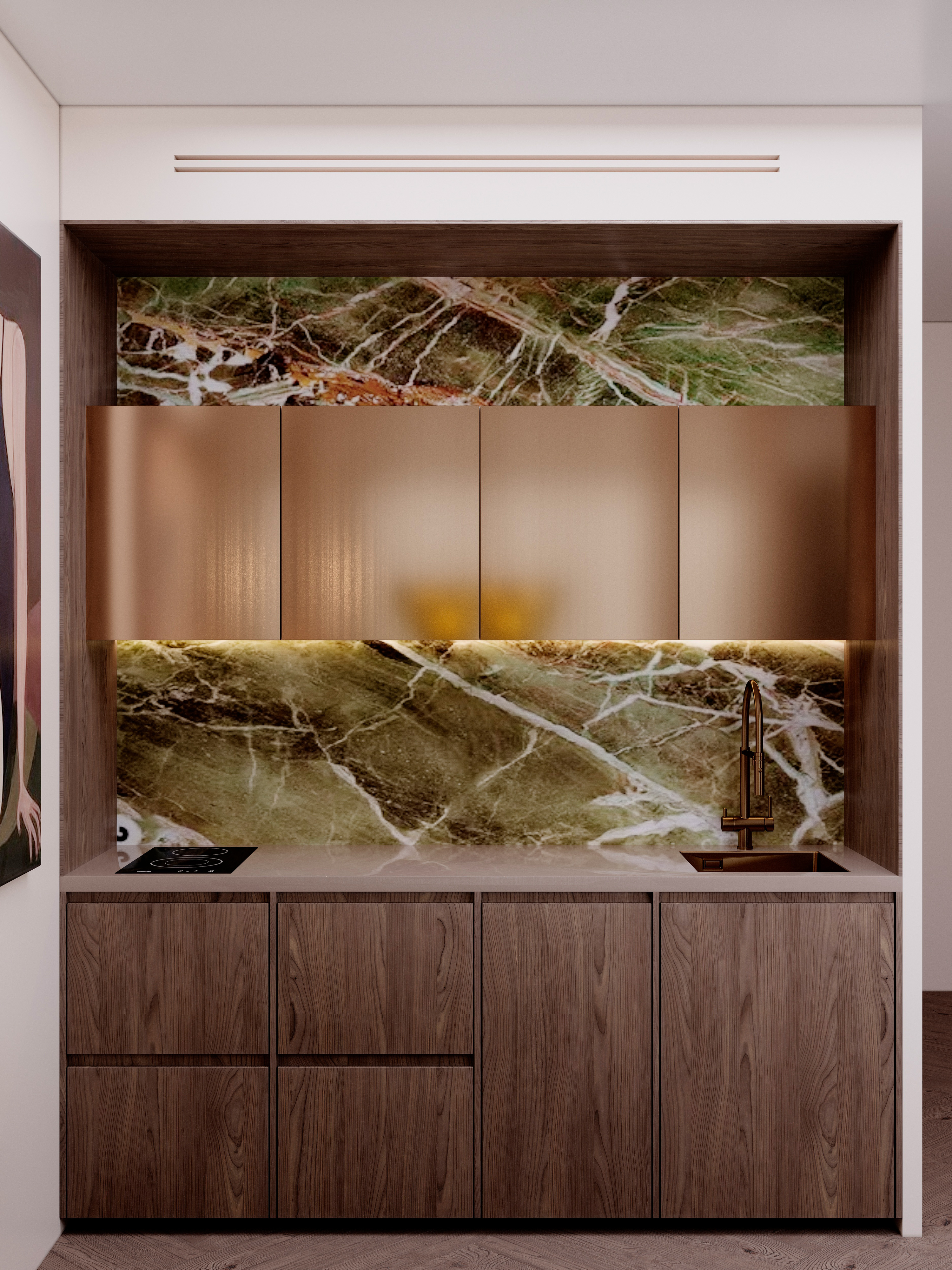 современный эклектичный минимализм с элементами mid-century modern и quiet luxury.