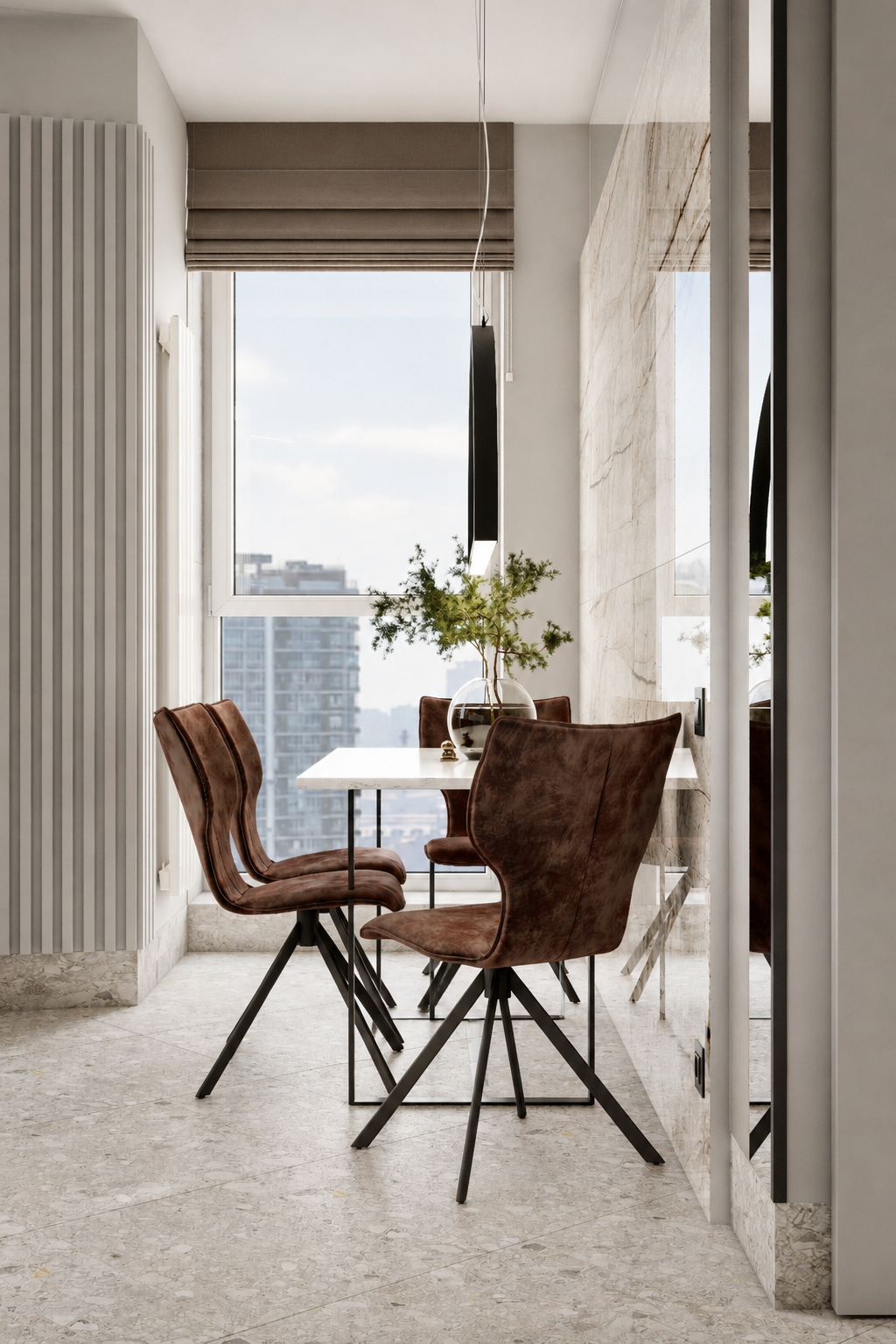 современным тёплым минимализмом — Warm Contemporary Minimalism, с элементами Soft Luxury.