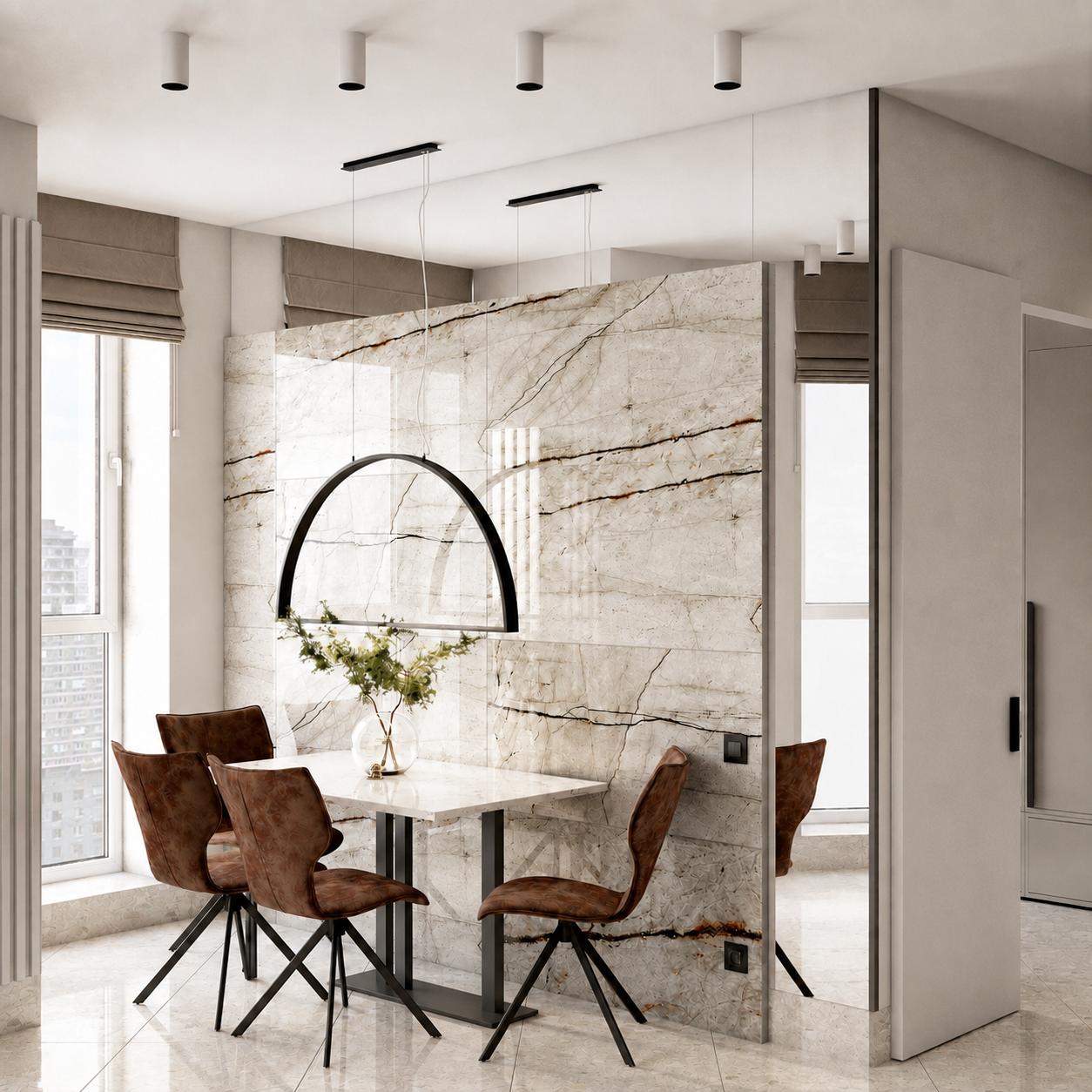 современным тёплым минимализмом — Warm Contemporary Minimalism, с элементами Soft Luxury.
