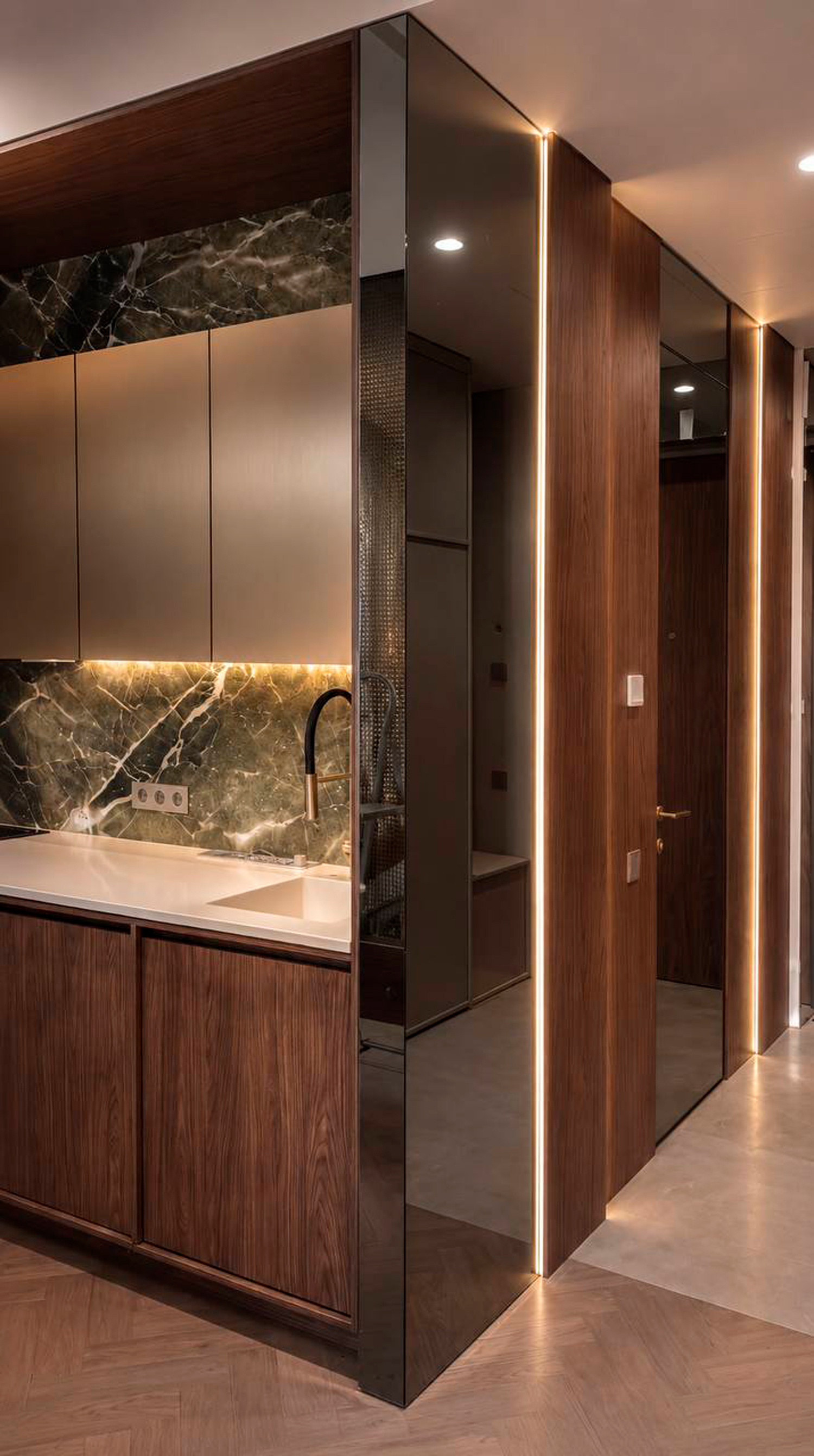 современный эклектичный минимализм с элементами mid-century modern и quiet luxury.