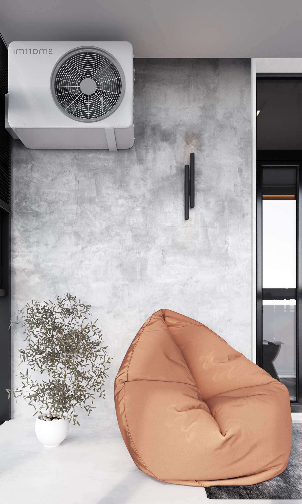 Grott Apartment - тёмный интерьер для яркой жизни