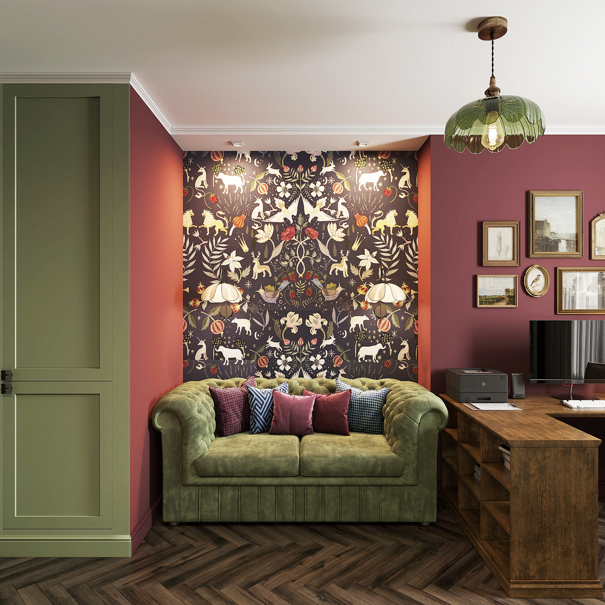 Дизайн проект уютного дома, интересной конфигурации здания и с 3 кабинетами
