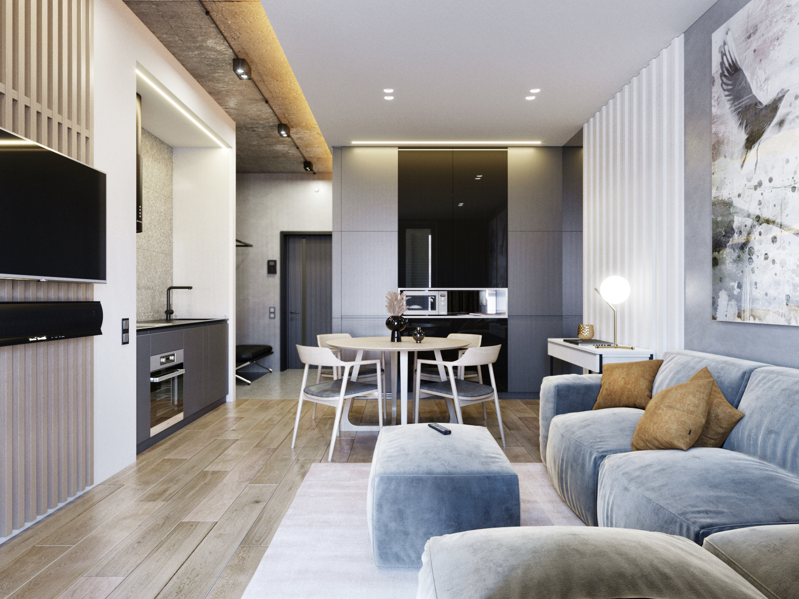 Обложка проекта: Однушка под сдачу, ЖК "Residence" 50 кв²